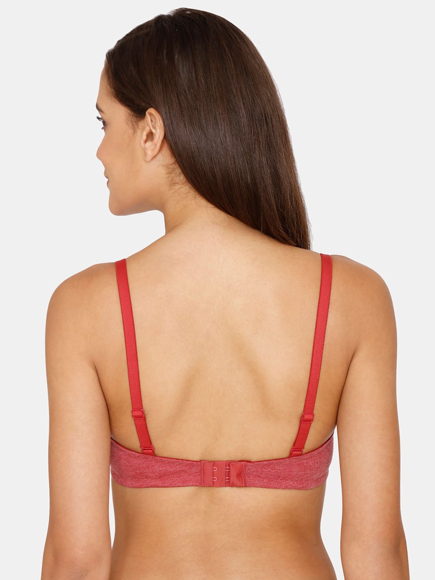 Buy Rosaline by Zivame Red Under Wired Padded T-Shirt Bra for