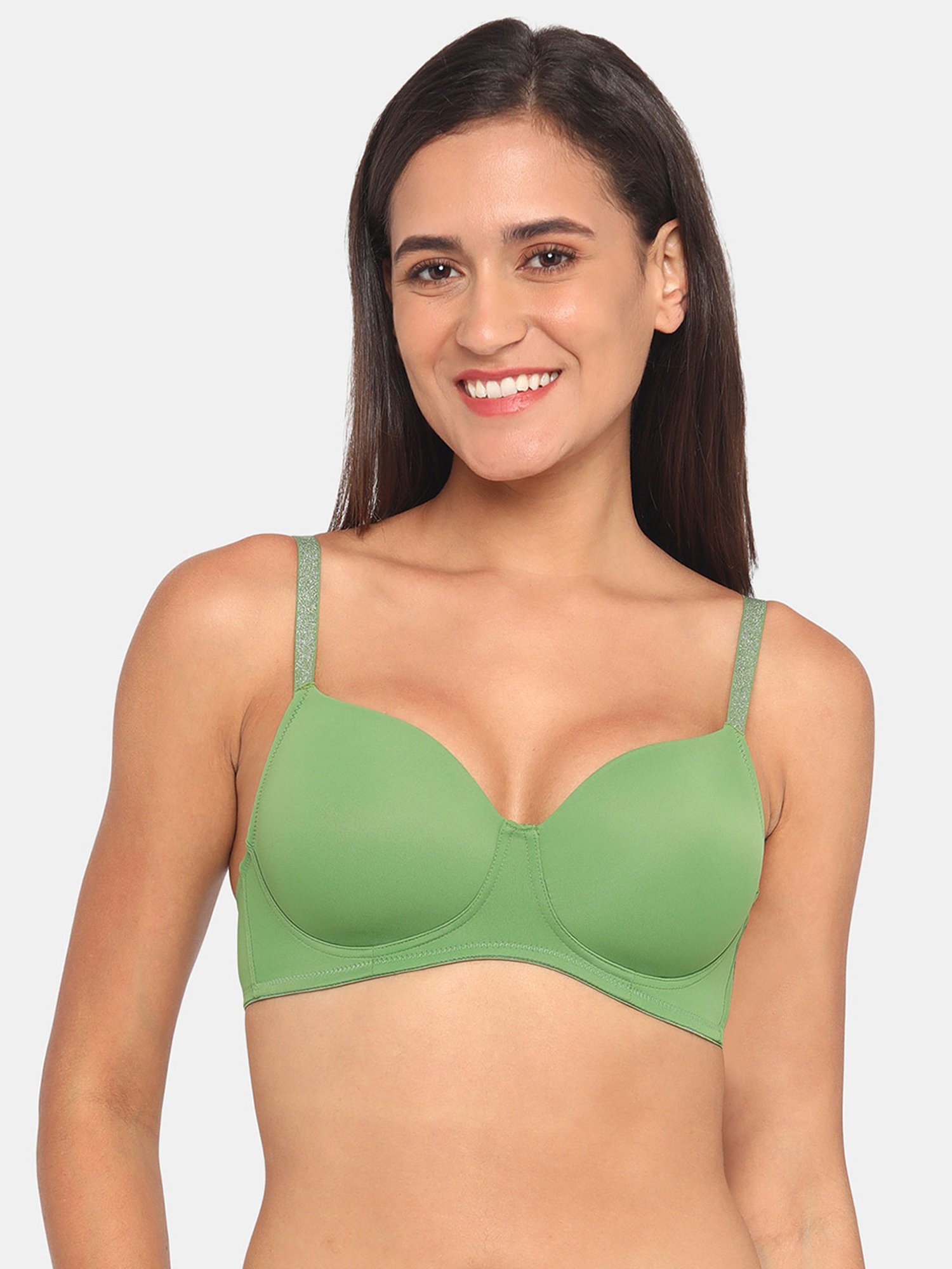 Buy Zivame Green Non-wired Padded T-Shirt Bra for Women Online