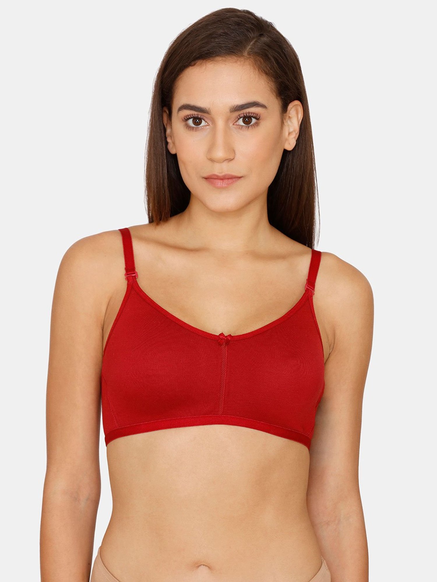 Buy Rosaline by Zivame Red Non Wired Non Padded T-Shirt Bra for Women  Online @ Tata CLiQ