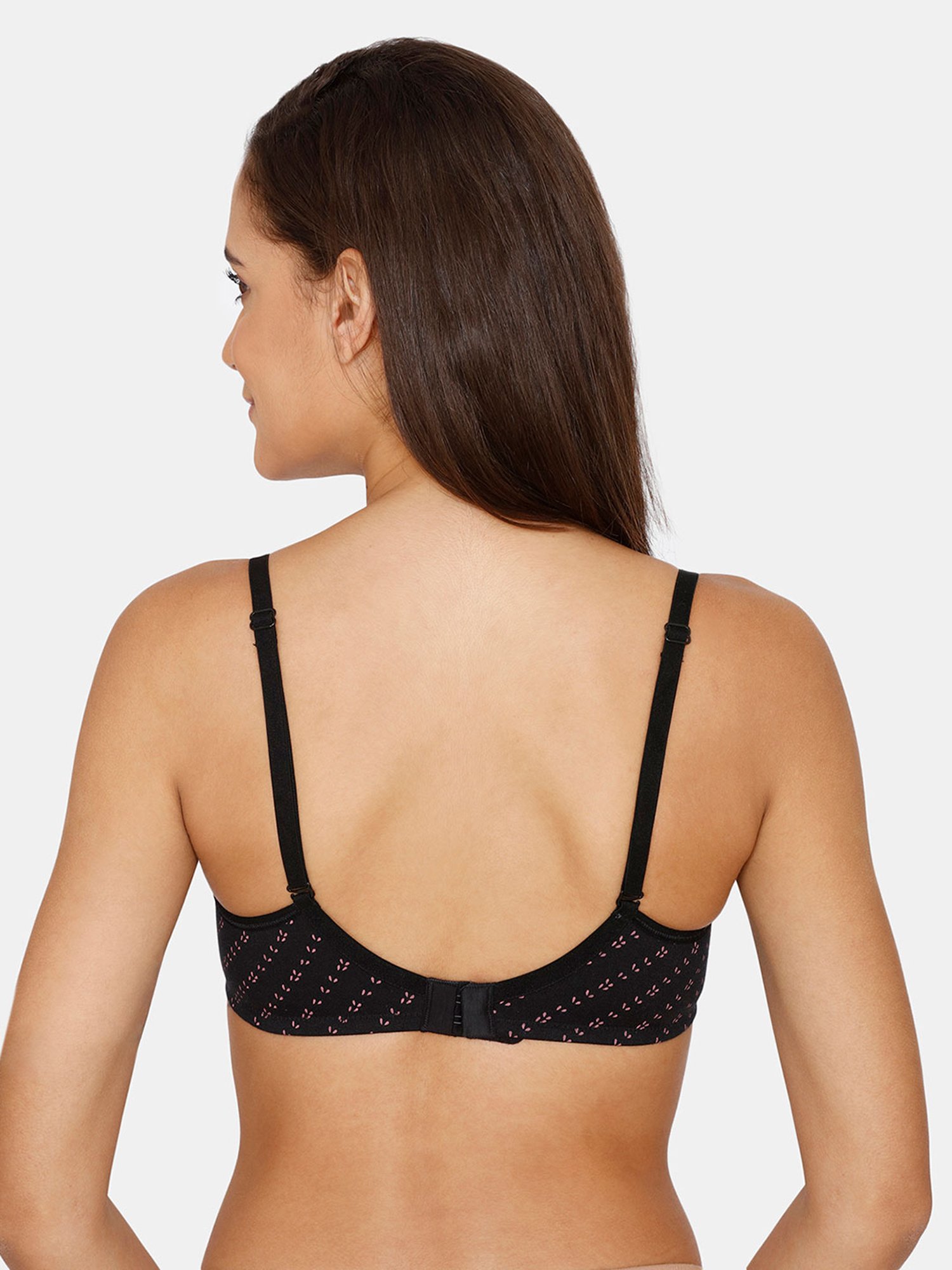 Buy Rosaline by Zivame Black Non Wired Non Padded T-Shirt Bra for