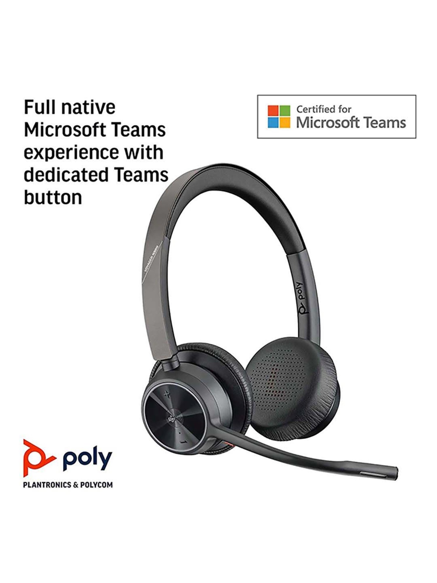 Buy Poly Voyager 4320 UC 218478 02 Bluetooth Headphone with Mic