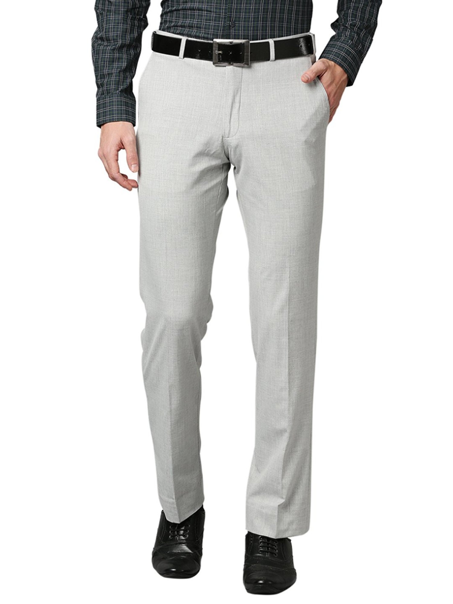 Buy Park Avenue Mens PleatFront Formal Trousers online  Looksgudin