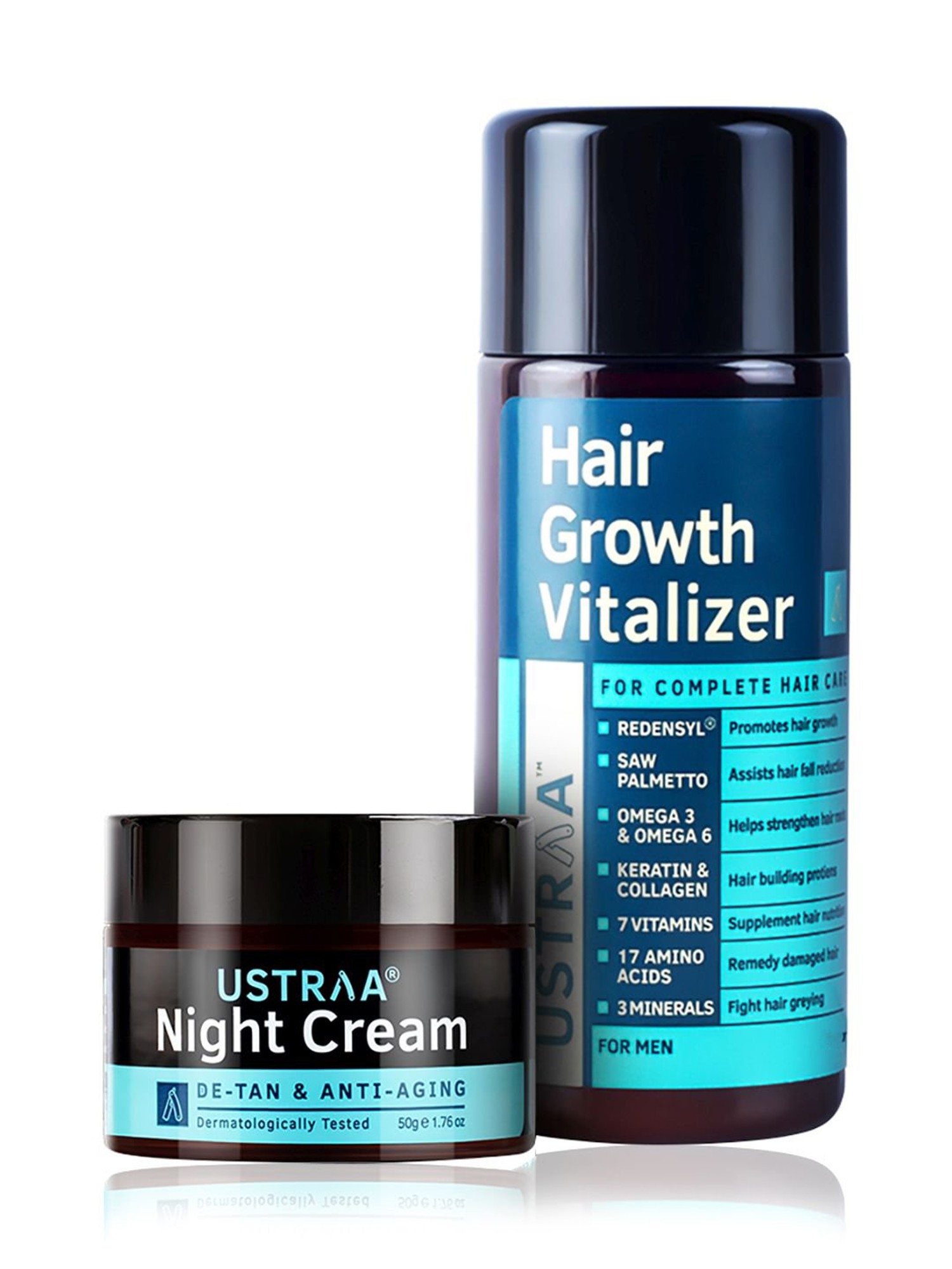 Buy Ustraa Night Cream & Hair Growth Vitalizer Online At Best Price @ Tata  CLiQ