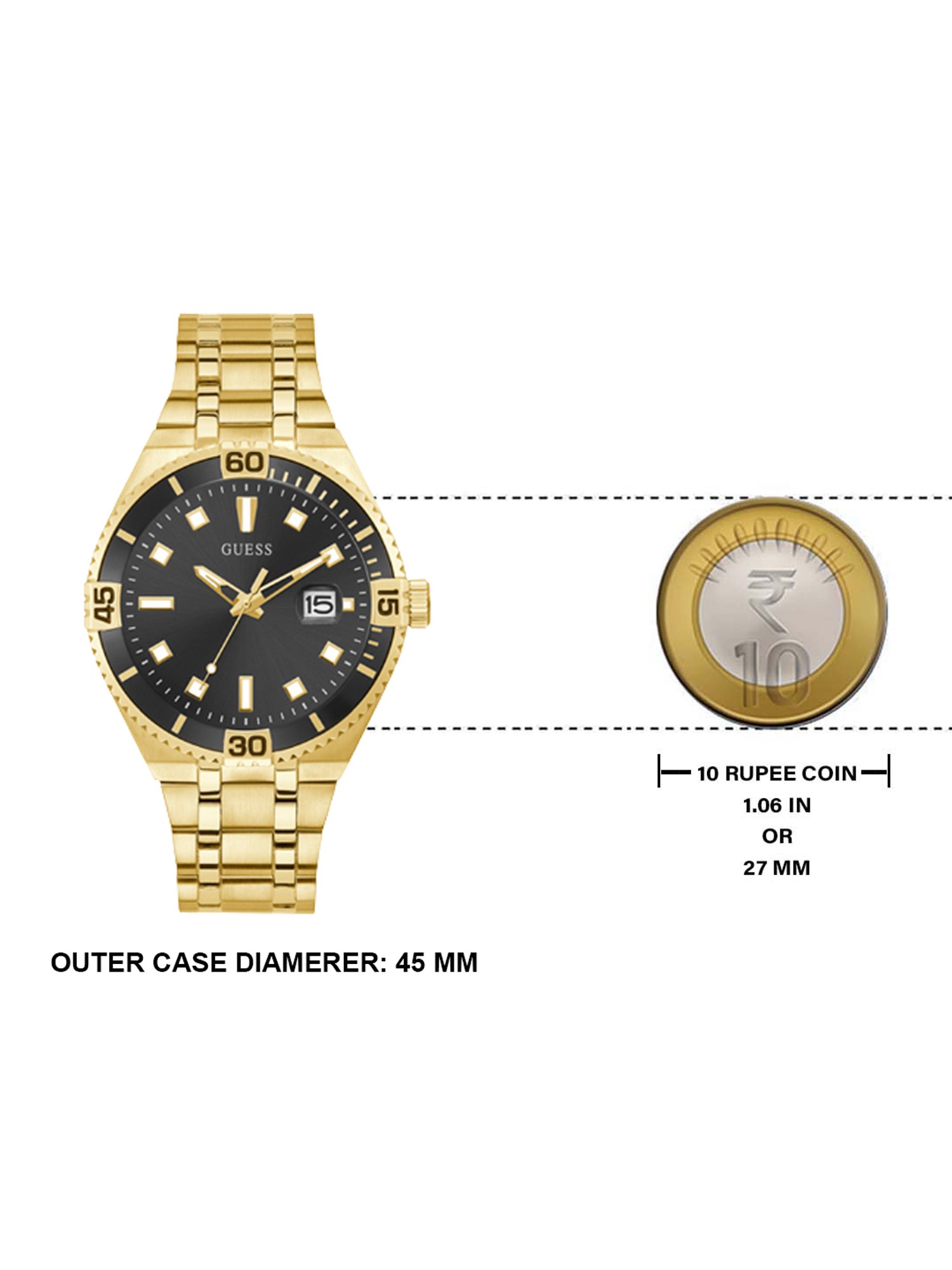 Buy Guess GW0330G2 Multifunction Best CLiQ Price Men @ at Watch Tata for