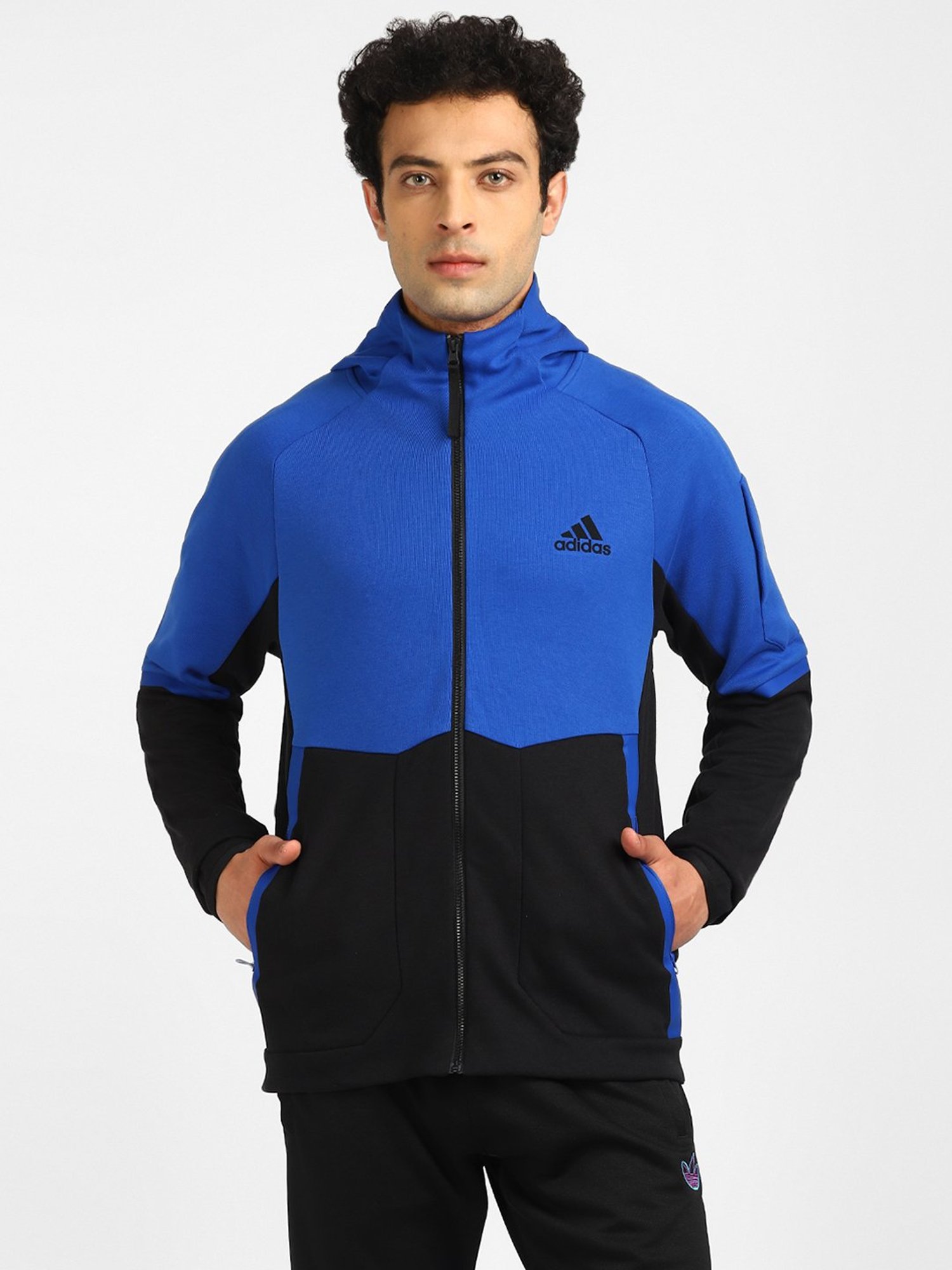 Buy Adidas Originals Black Striped 3D Windbreaker Jacket for Men Online @  Tata CLiQ Luxury