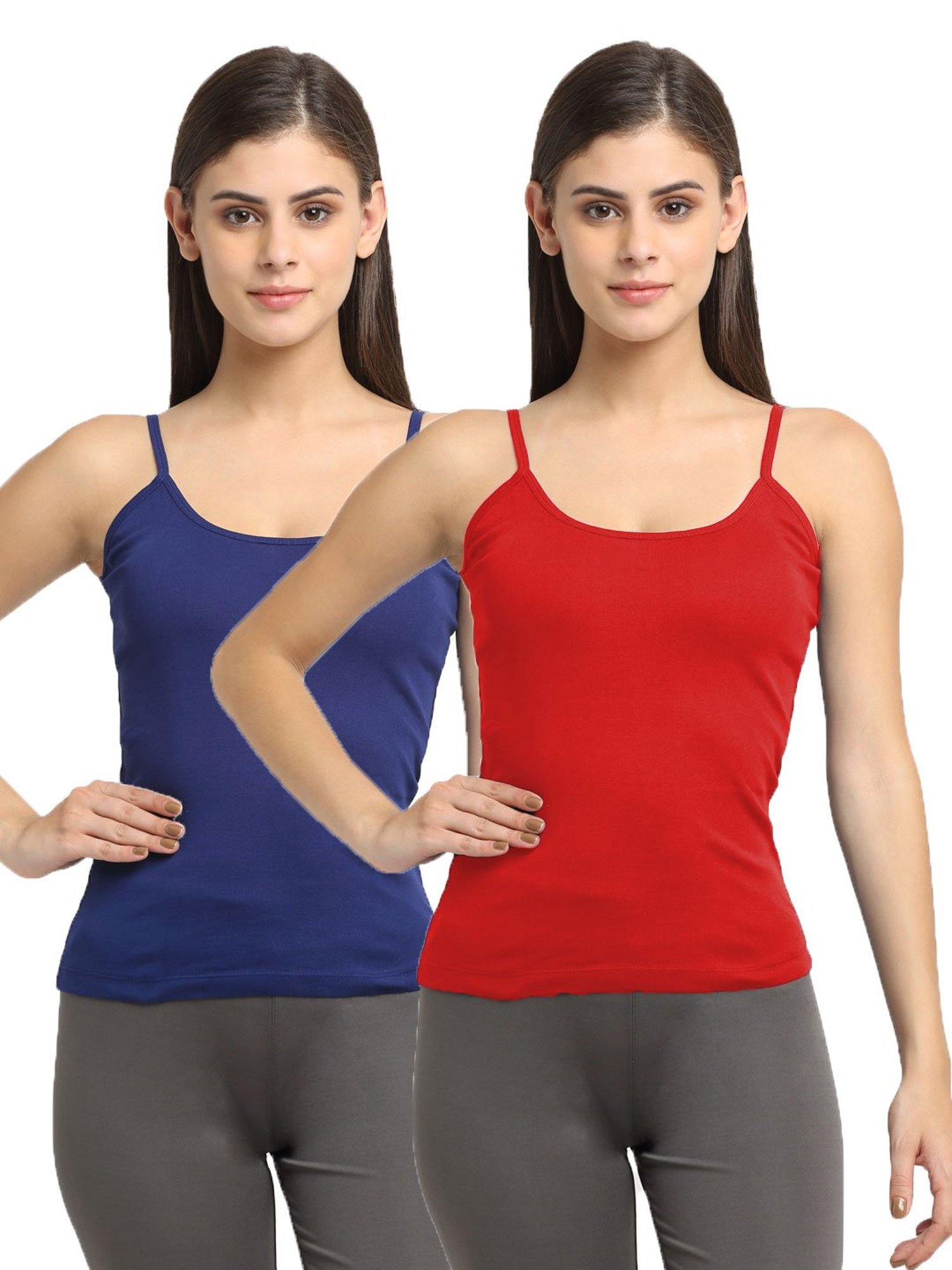 Buy Friskers Red Cotton Camisole for Women Online @ Tata CLiQ