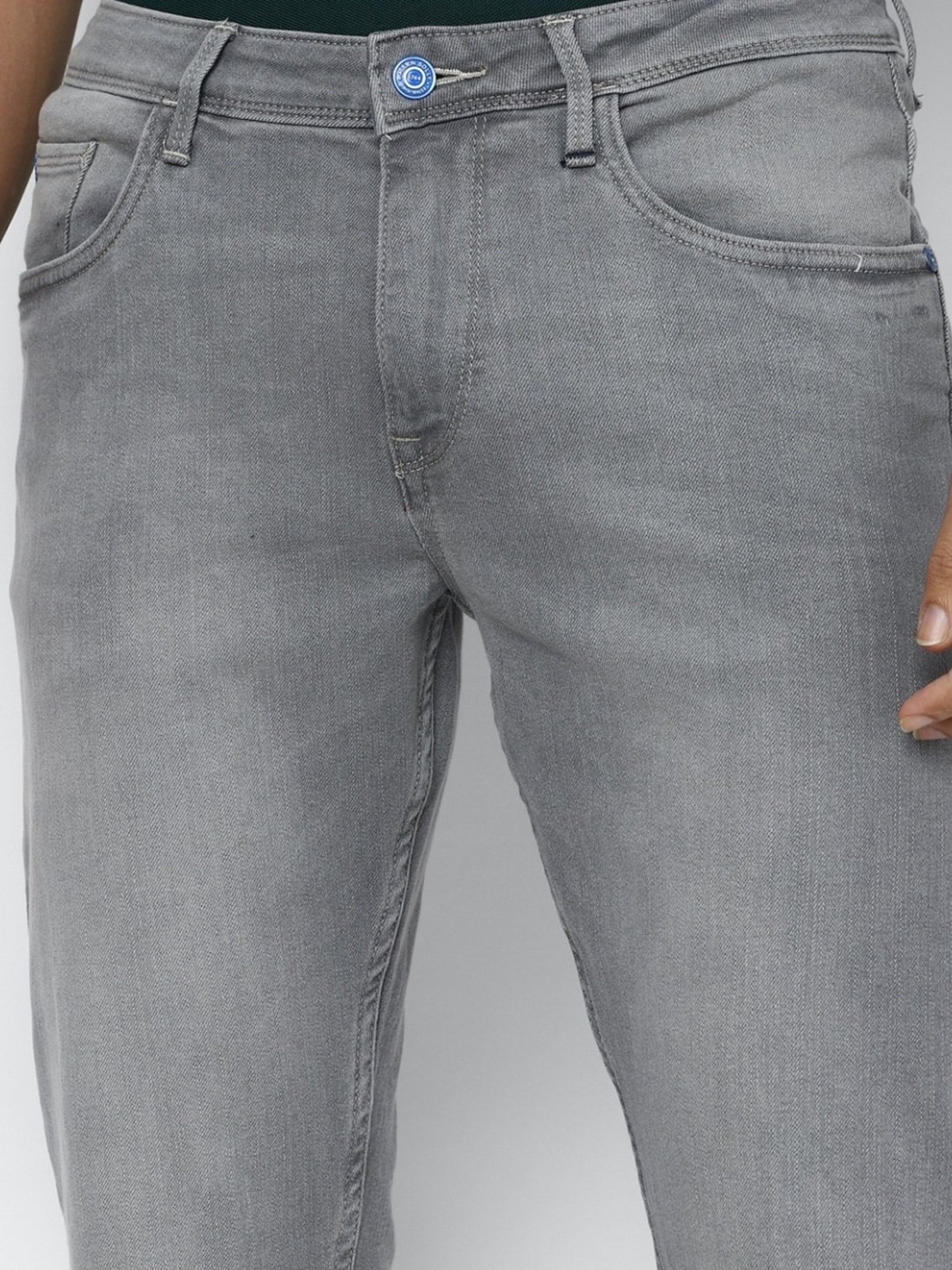 People by Pantaloons Grey Slim Fit Jeans