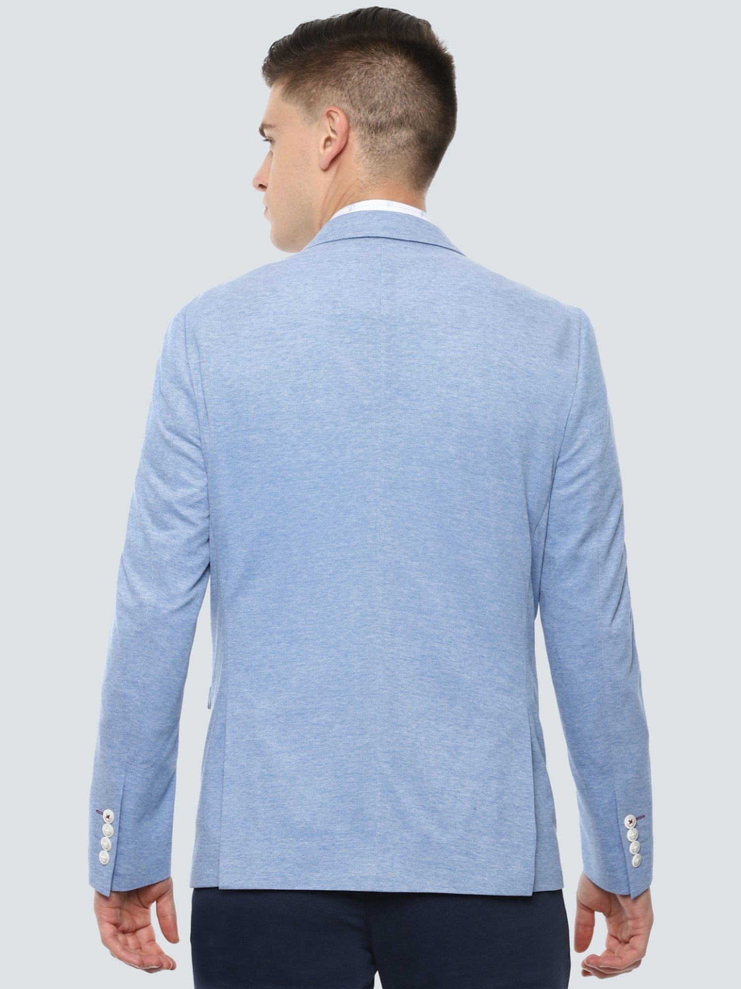 Buy Louis Philippe Sport Blue Super Slim Fit Blazer for Men Online @ Tata  CLiQ