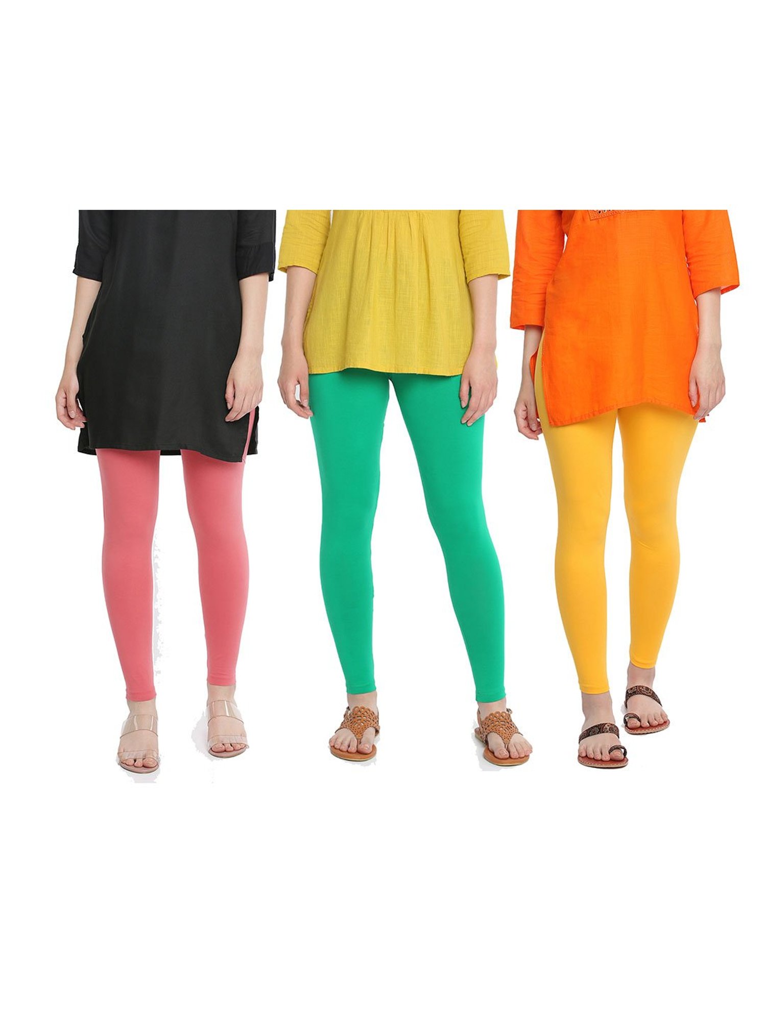 Buy Dollar Women's Missy Pack of 1 Blush Color Slim fit Comfortable  Churidar Leggings Online at Best Prices in India - JioMart.