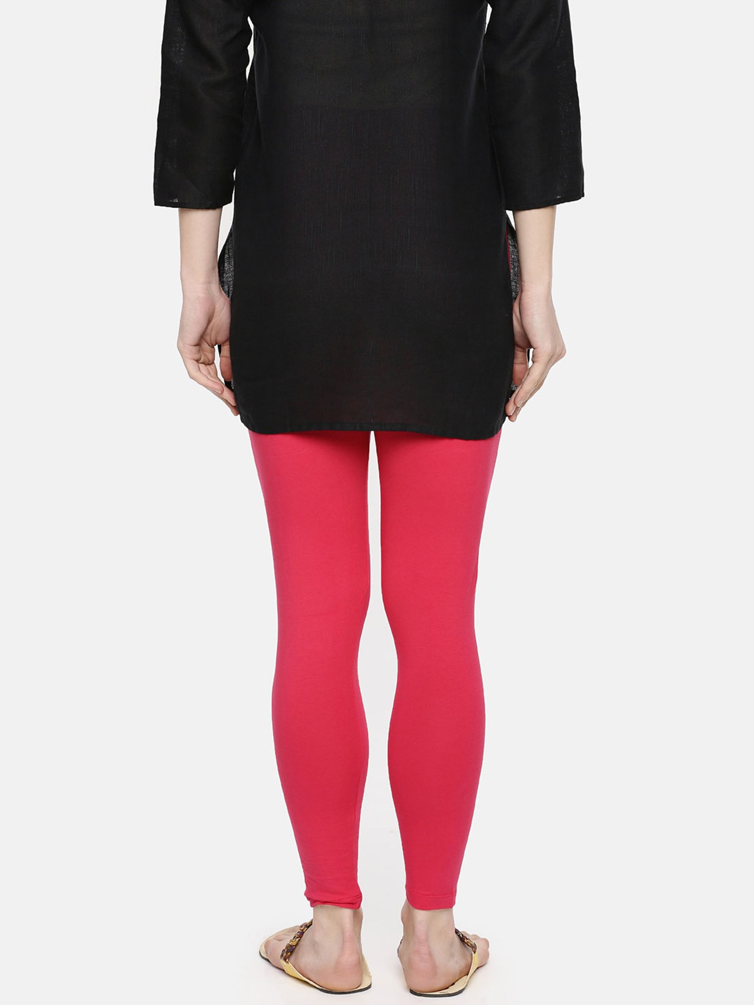 Buy Dollar Missy Pink Cotton Leggings for Women's Online @ Tata CLiQ