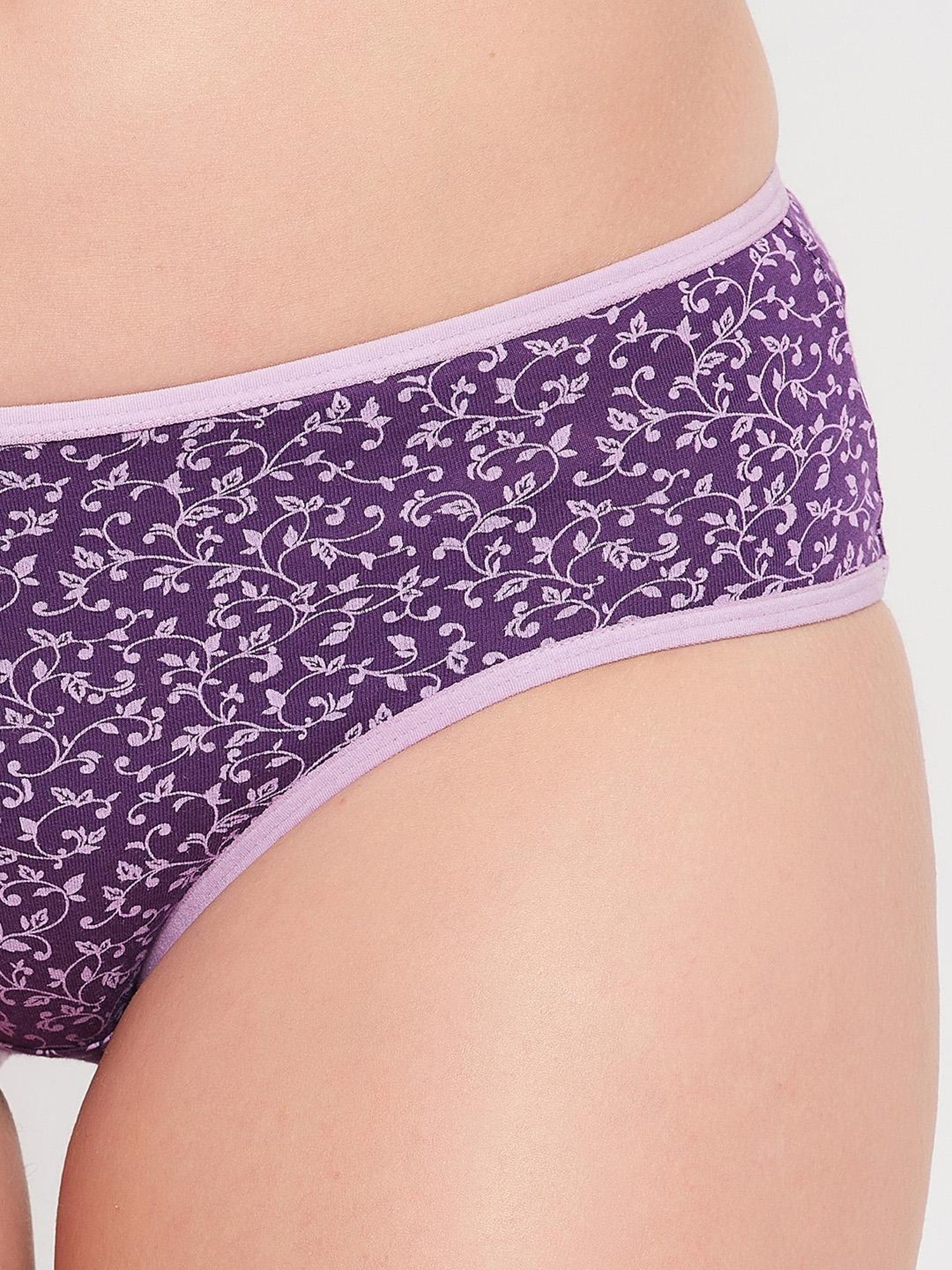 Crossdale Purple Cotton Printed Panty at Rs 36/piece