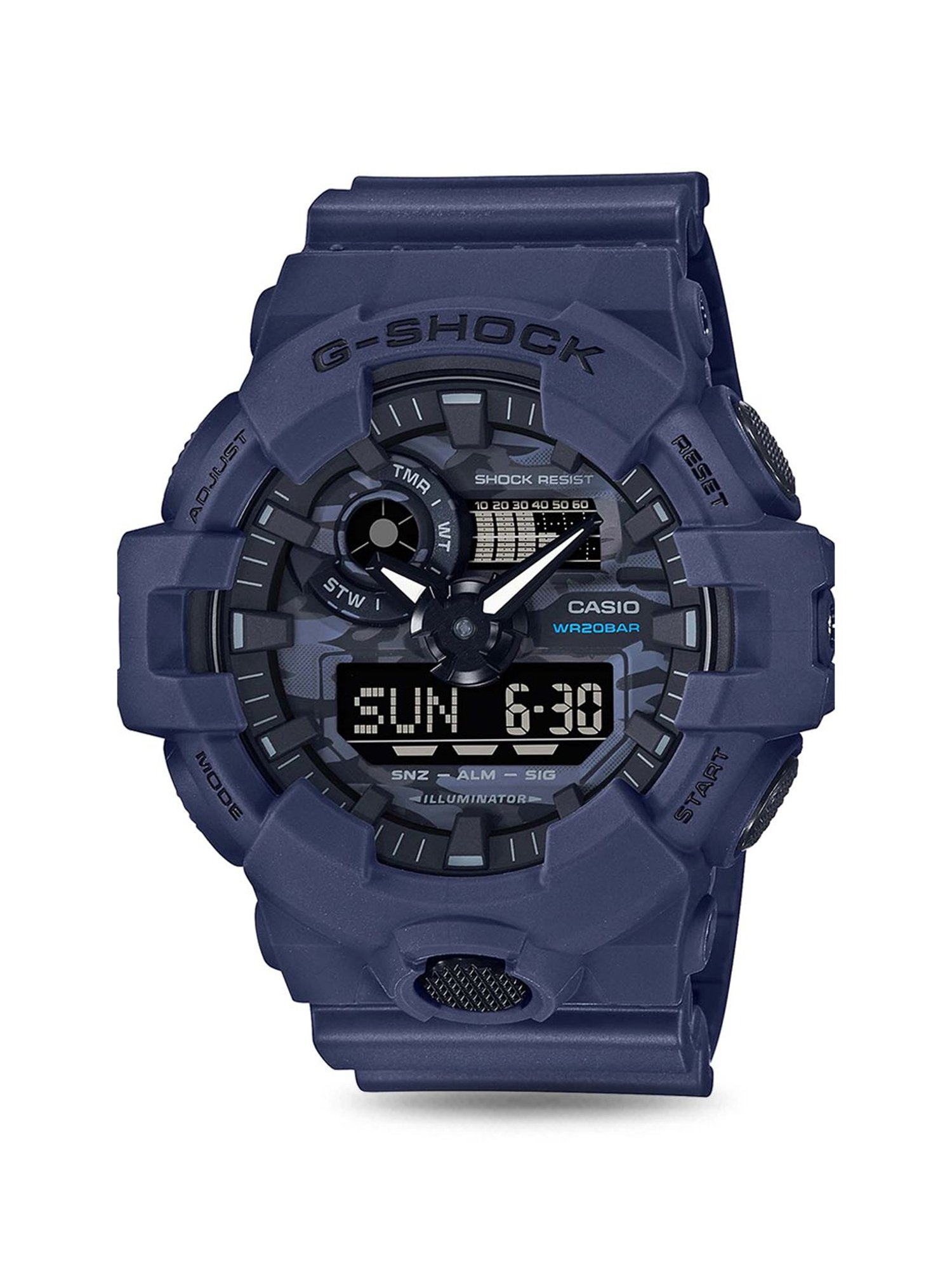 G shock grey sales blue