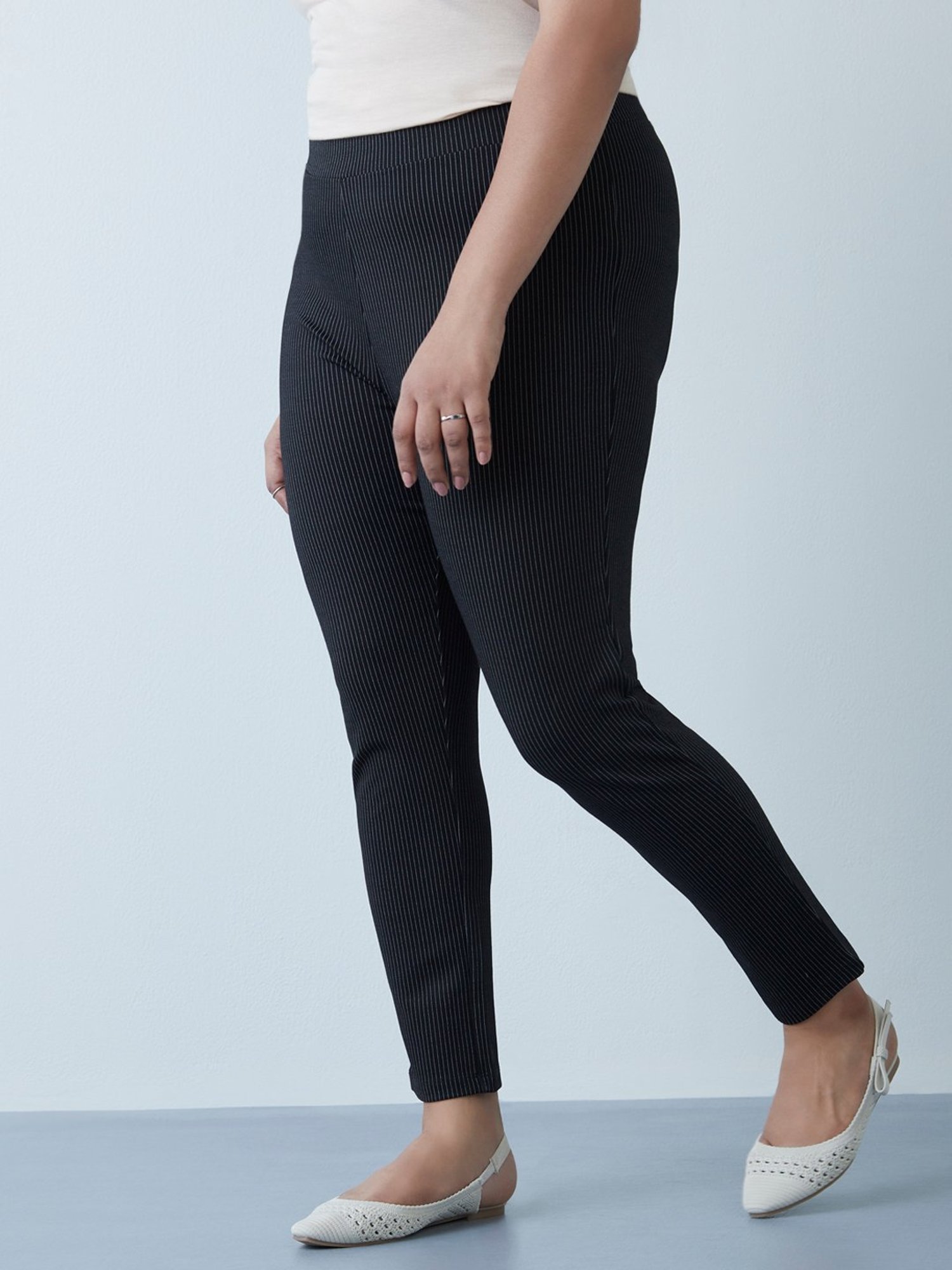 Buy Gia Curves by Westside Dark BlueTapered Pants Online at best price at  TataCLiQ