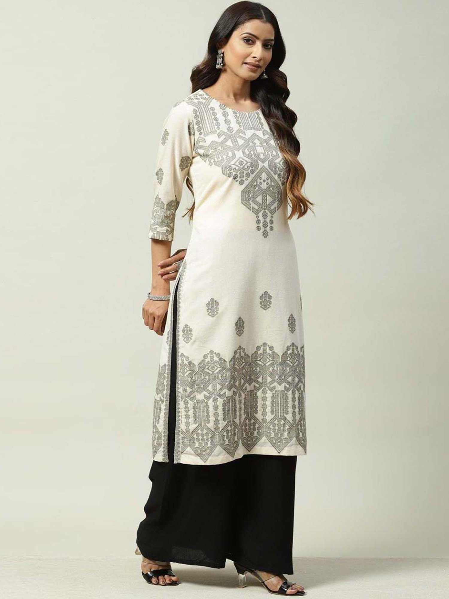 Biba white kurtis sale