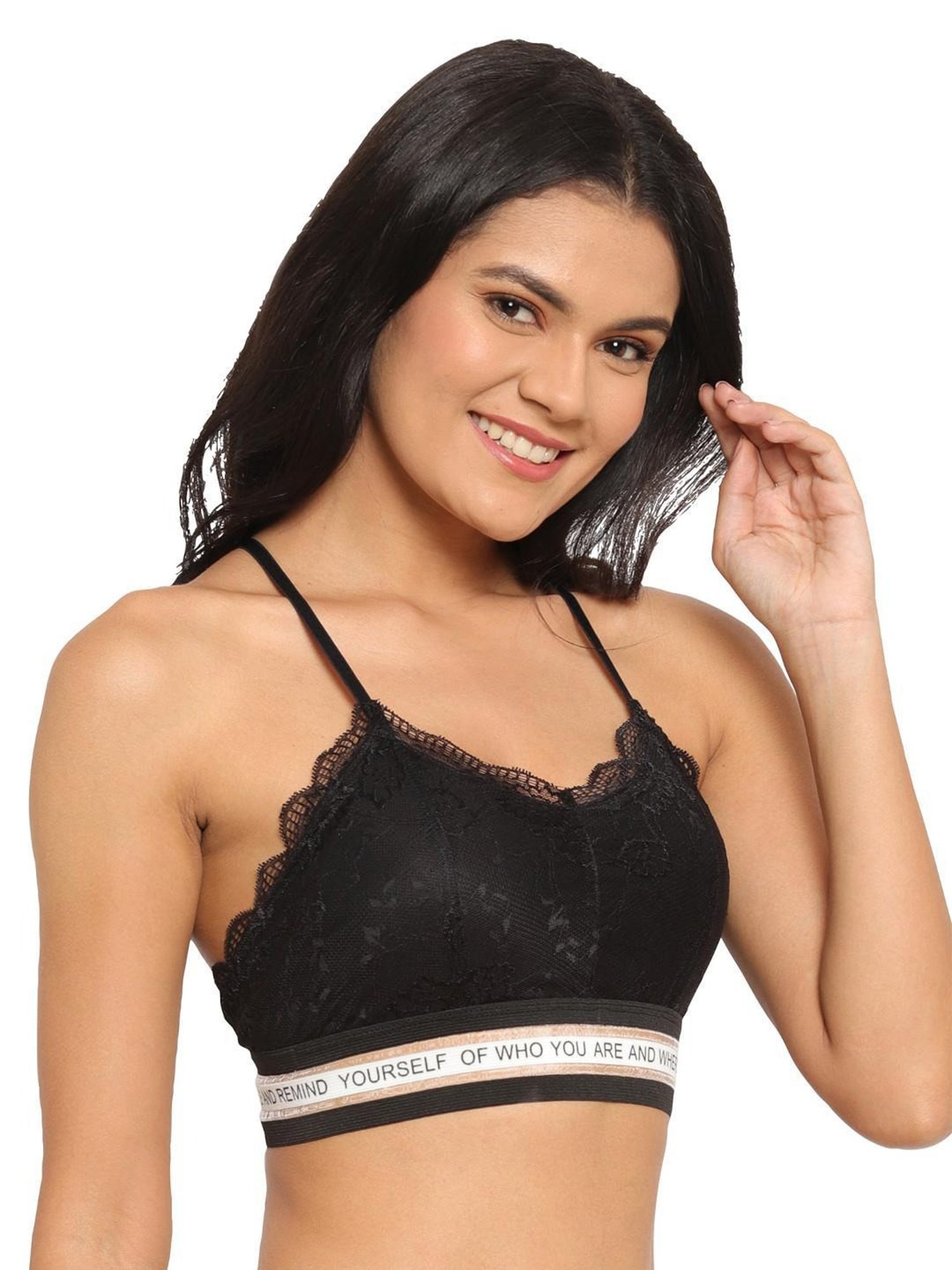 Lace Bralette - Black - Ladies