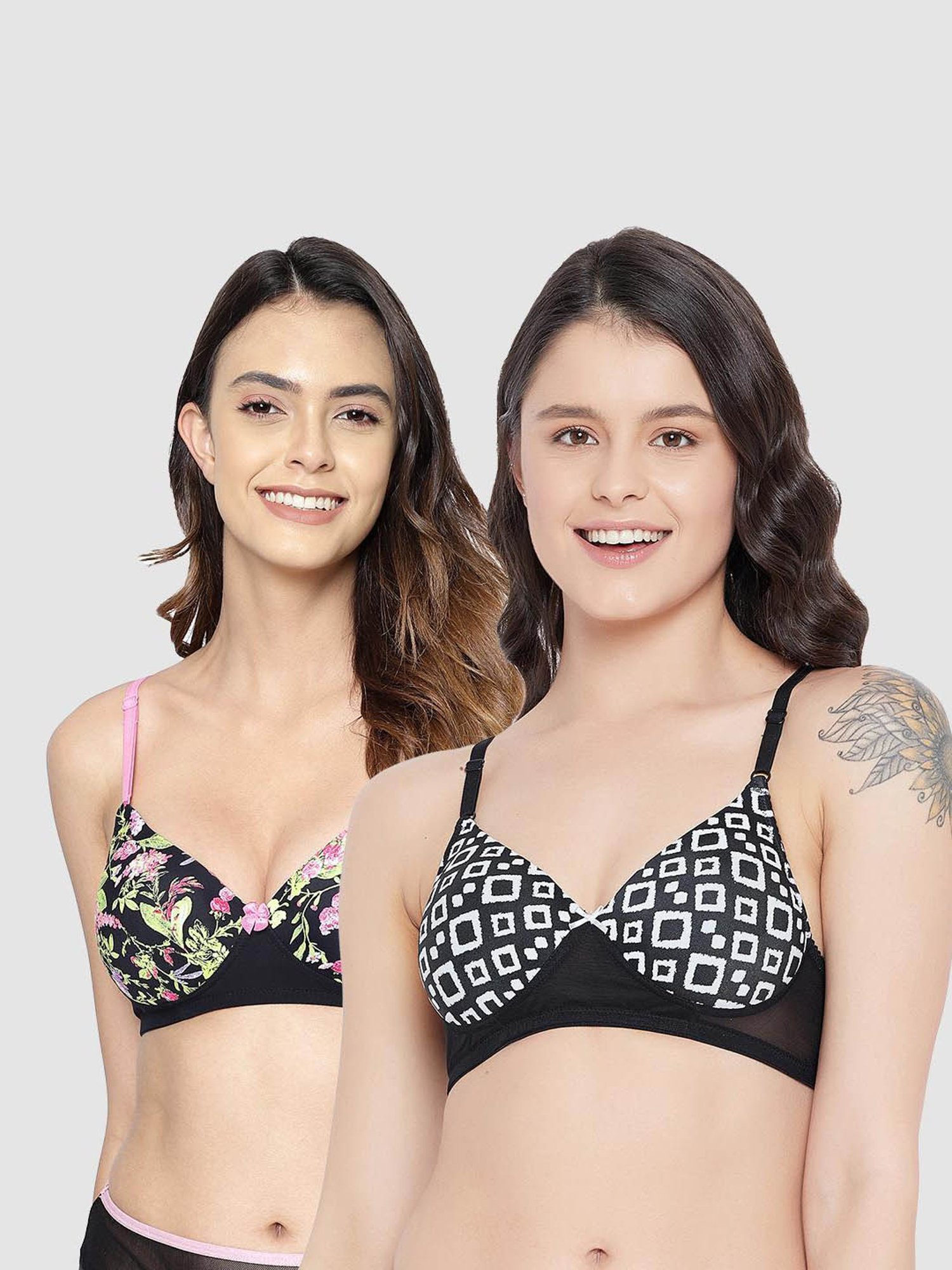 Buy Clovia Multicolor Printed Padded Bra for Women Online @ Tata CLiQ