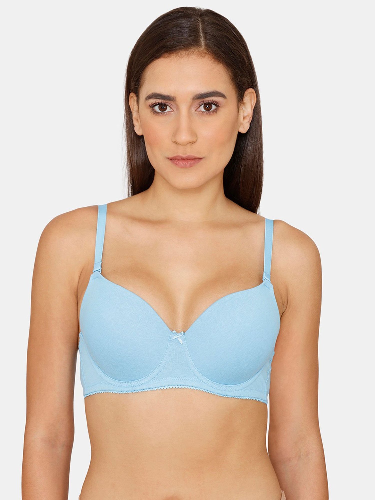 Buy Rosaline by Zivame Light Pink Non Wired Padded T-Shirt Bra for Women  Online @ Tata CLiQ