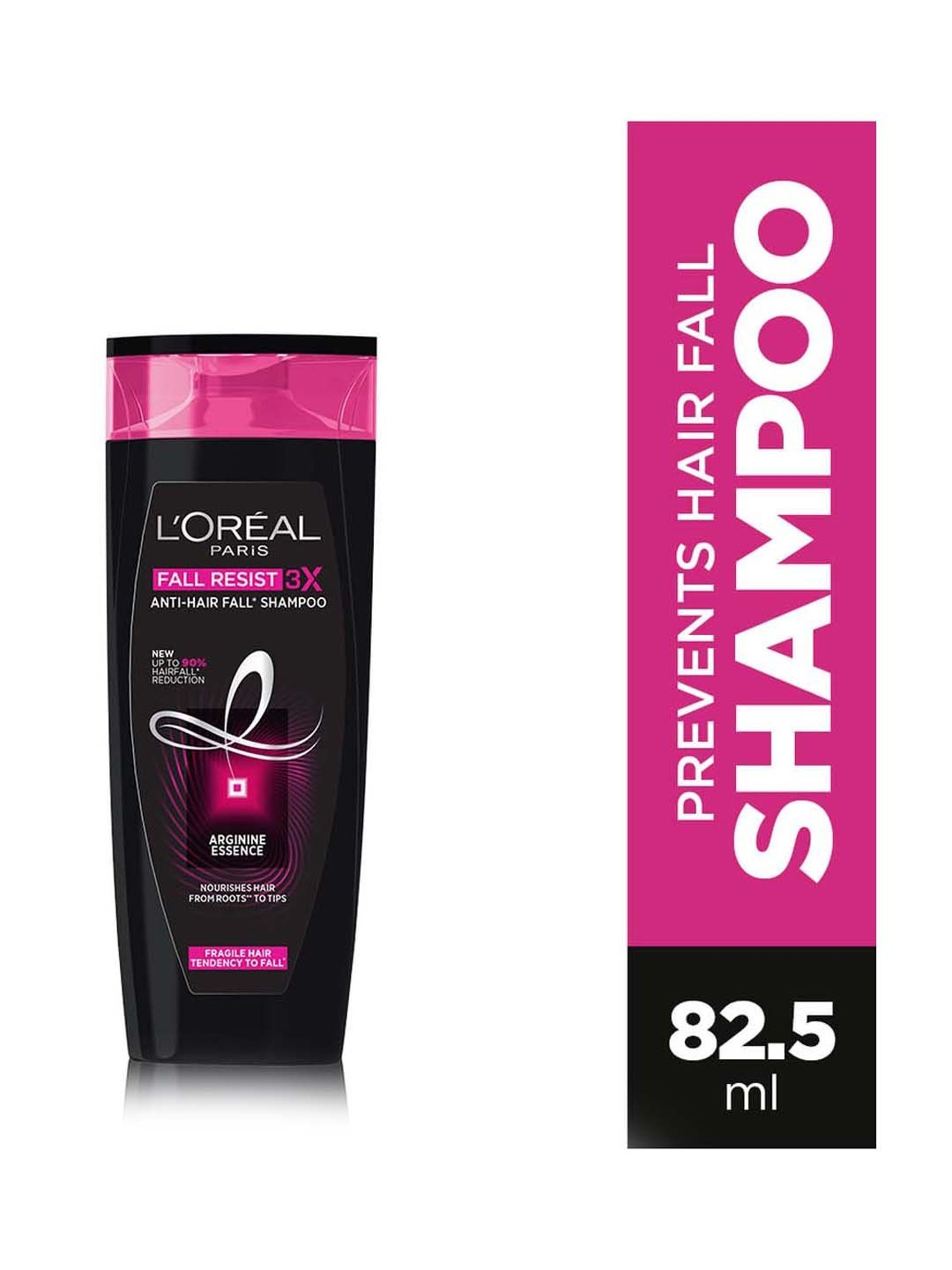 L'Oreal Paris Anti-Hair Fall Shampoo 180 ml & Conditioner 180 ml, for Hair  Growth, For Thinning & Hair Loss,Fall Resist 3X ,(Pack of 2)