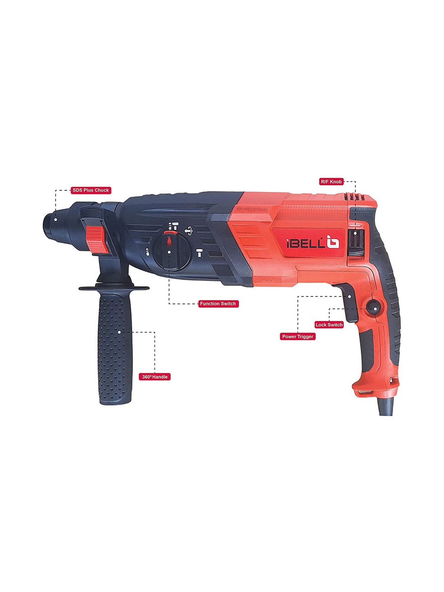 Ibell rotary outlet hammer drill