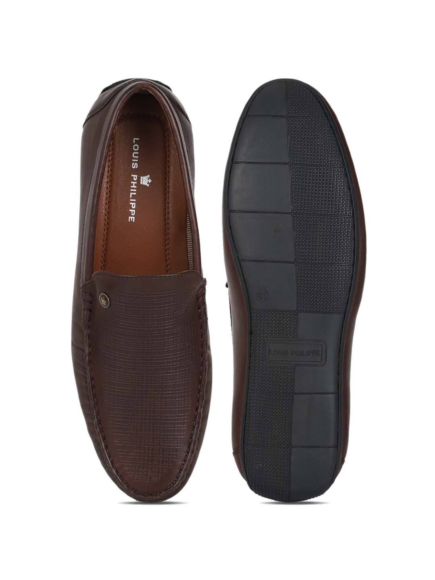 Buy online Louis Philippe Brown Leather Loafers from Casual Shoes for Men  by Louis Philippe for ₹3399 at 15% off