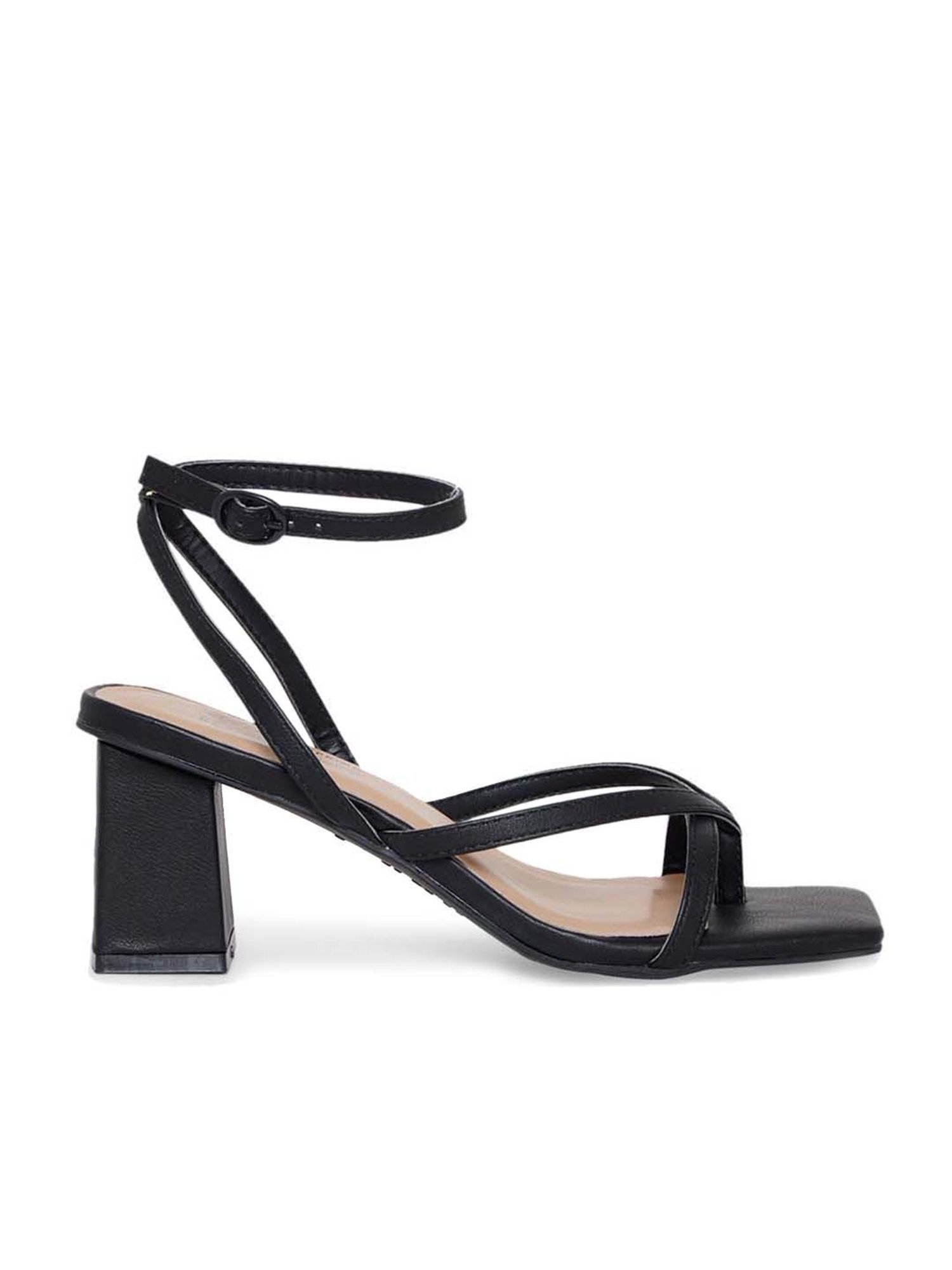 Madden Girl BLACK Women's Two-Piece Block Heel India | Ubuy