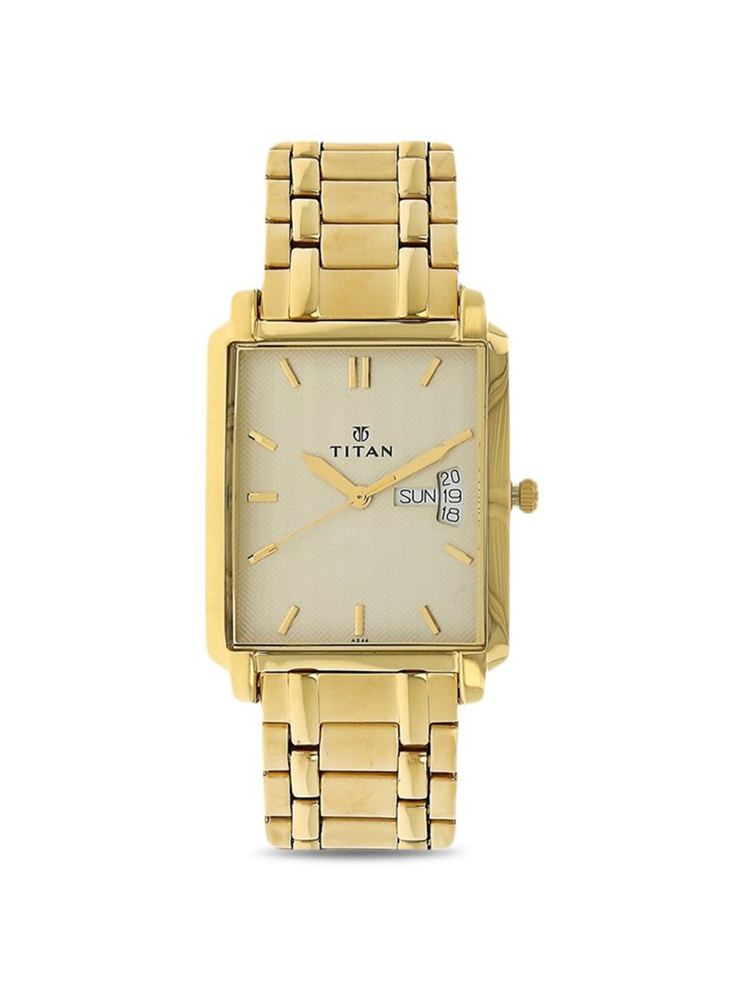 Buy Online Titan Nebula Quartz Analog 18 Karat Solid Gold Watch for Men -  nr600dl11 | Titan