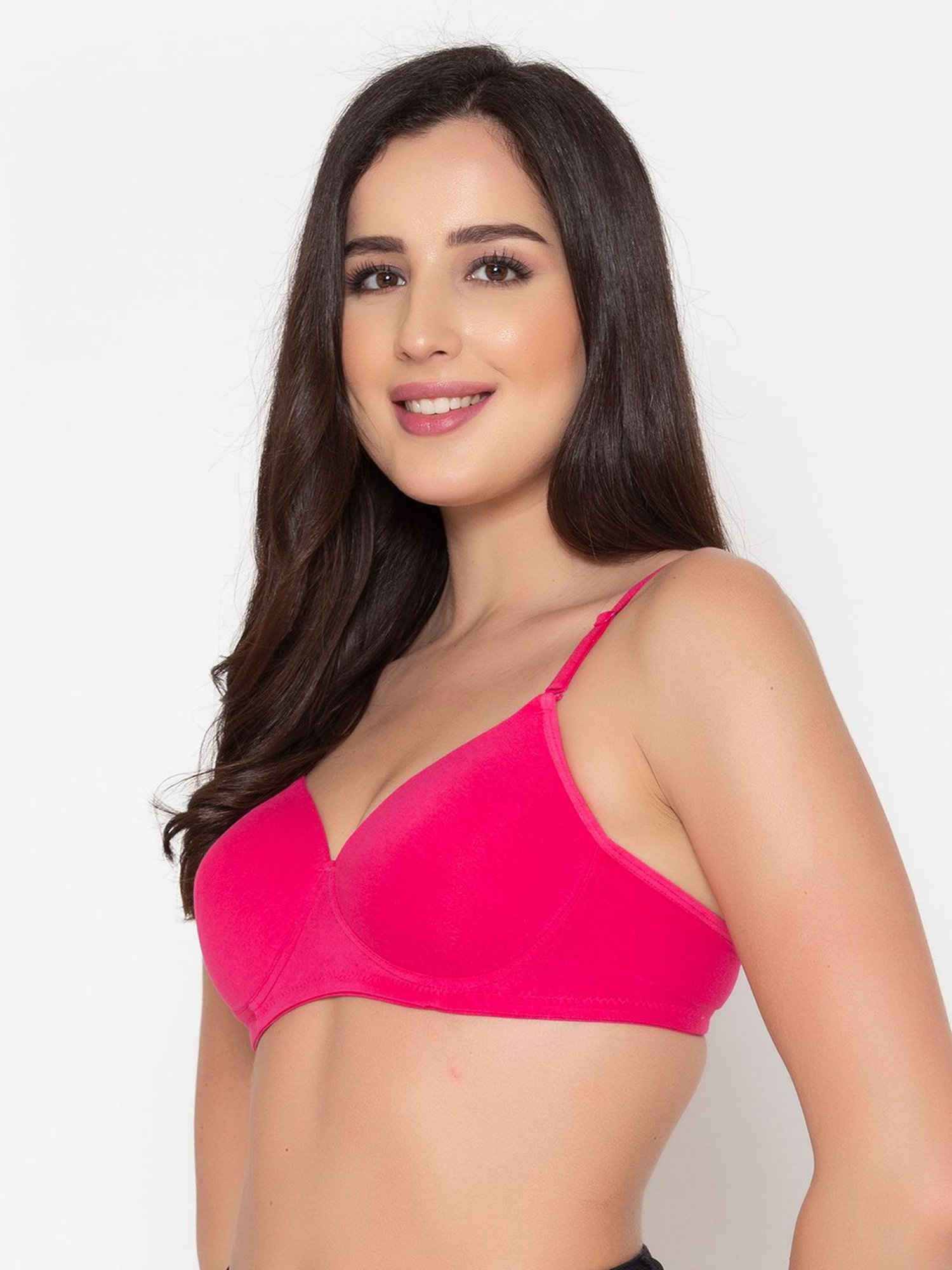 Buy Clovia Light Pink Full Coverage Padded Wireless Bralette for Women's  Online @ Tata CLiQ