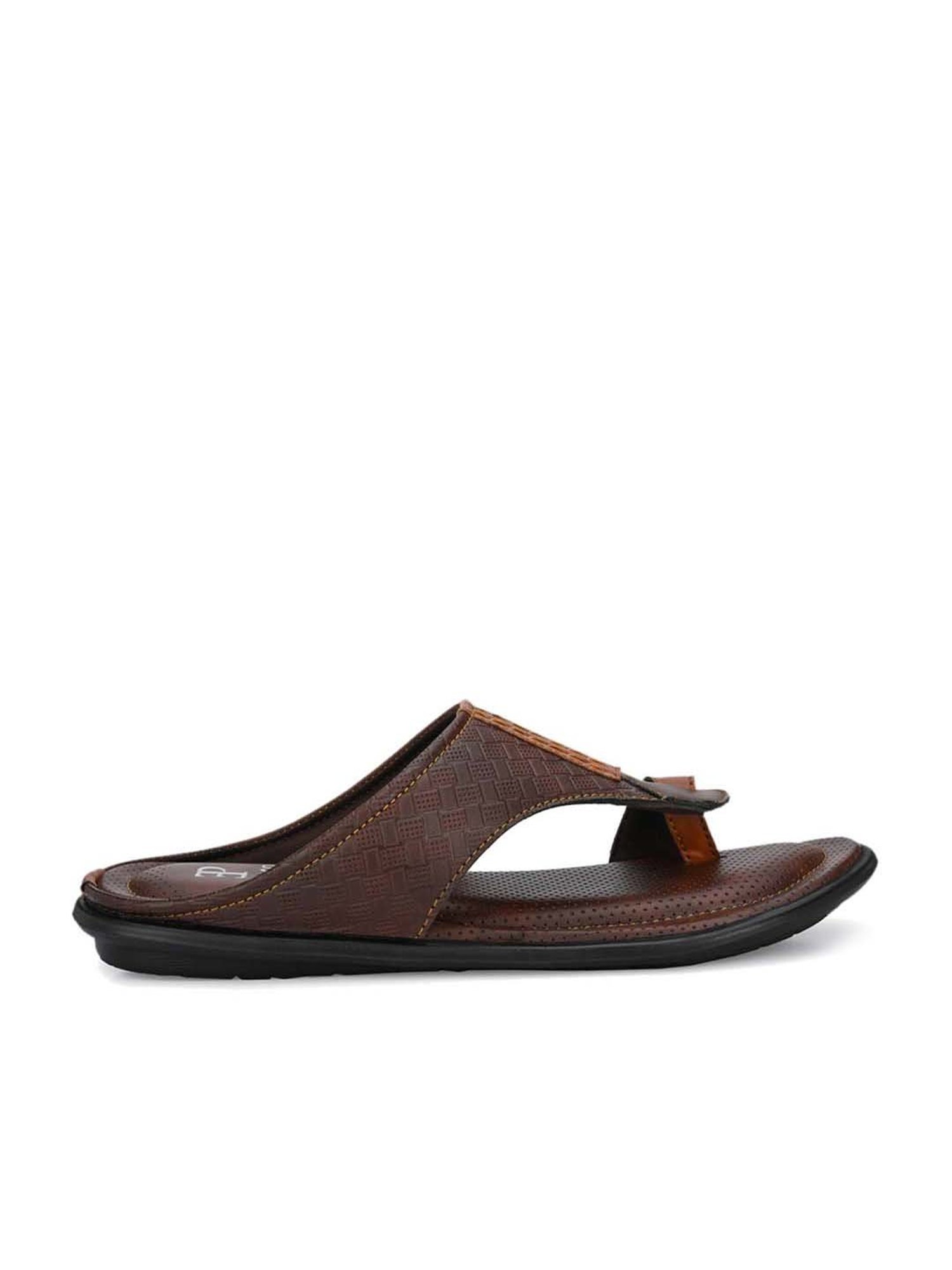 Buy EL PASO Synthetic Leather Regular Slip On Mens Sandals | Shoppers Stop