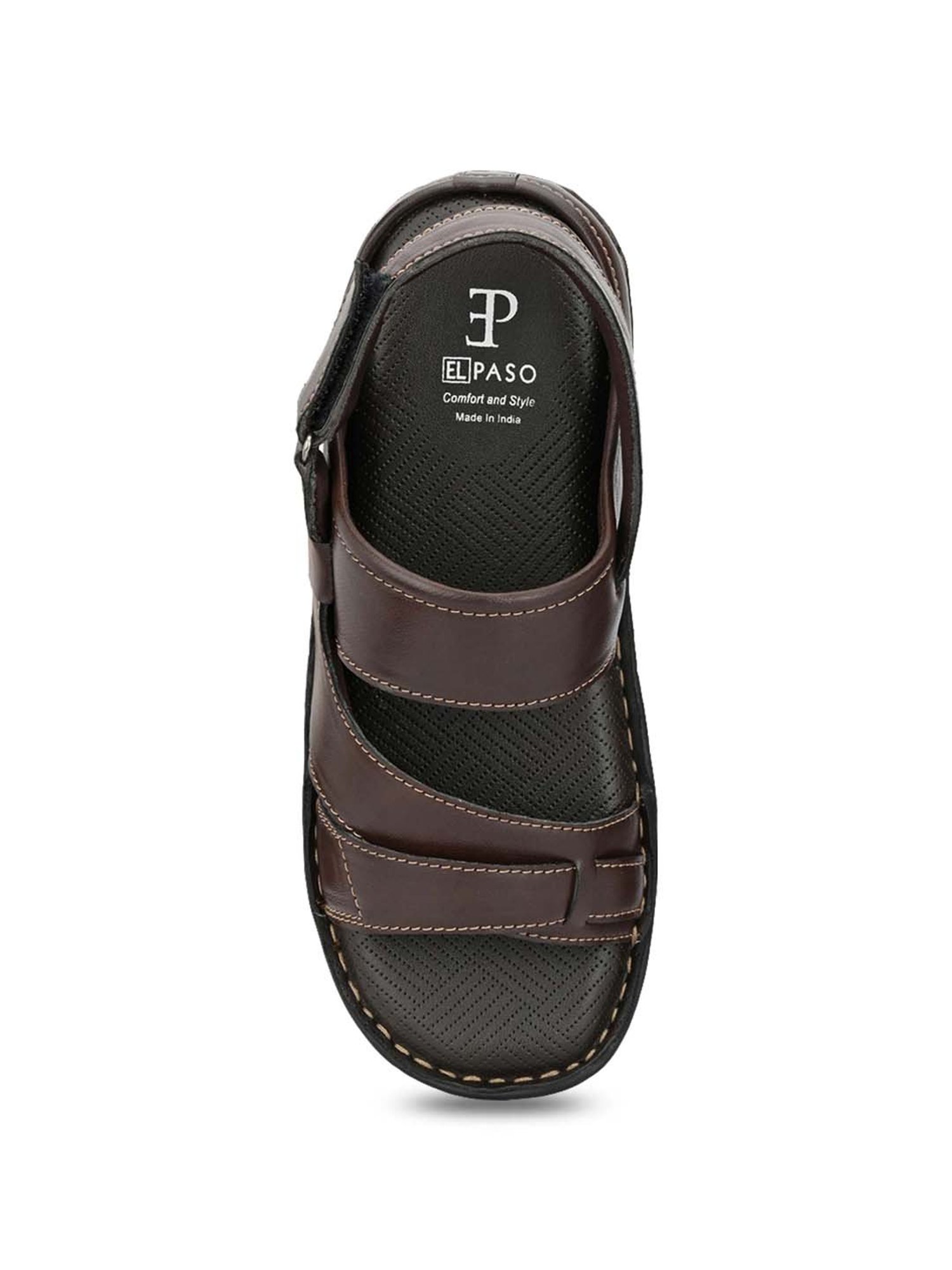 Buckle Strap - Black Leather Sandals | ALOHAS