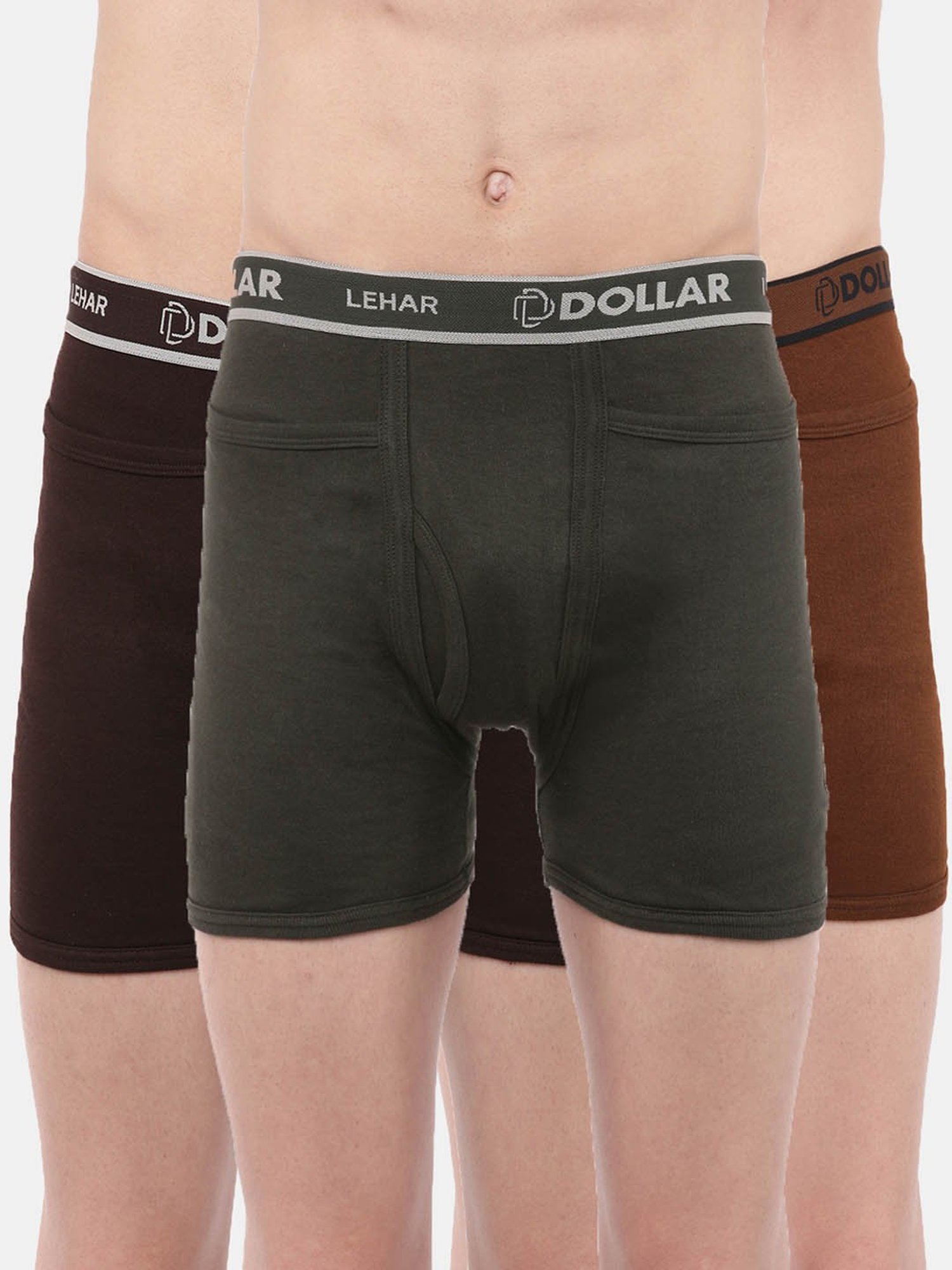 Buy Dollar Lehar Multicolor Regular Fit Trunks (Pack of 3) for Men Online @ Tata  CLiQ