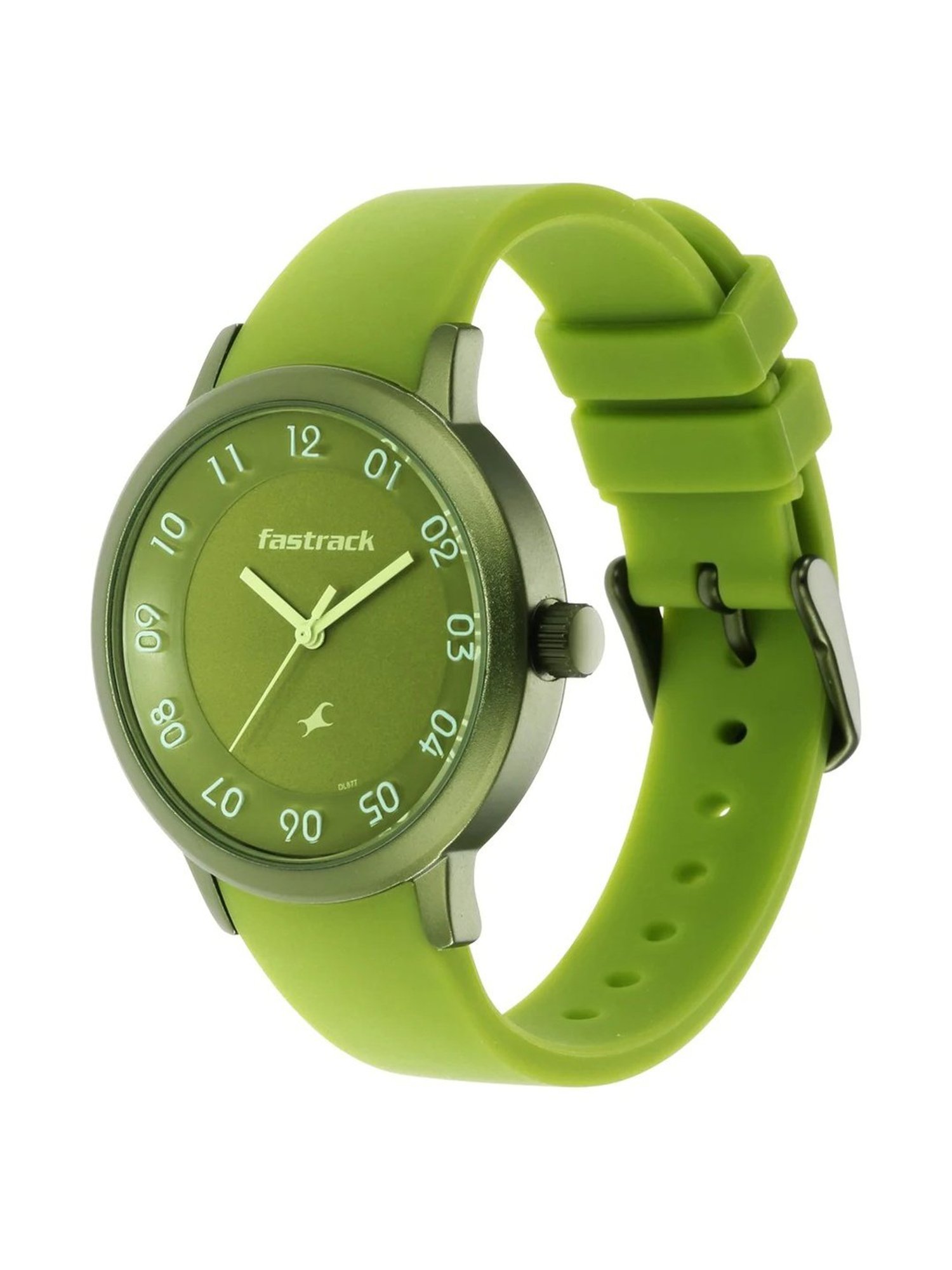 Fastrack Unisex Silicone 38024Pp26 Minimalists Analogue Watch - &, Band  Color-Green,Dial Color-Green : Amazon.in: Fashion