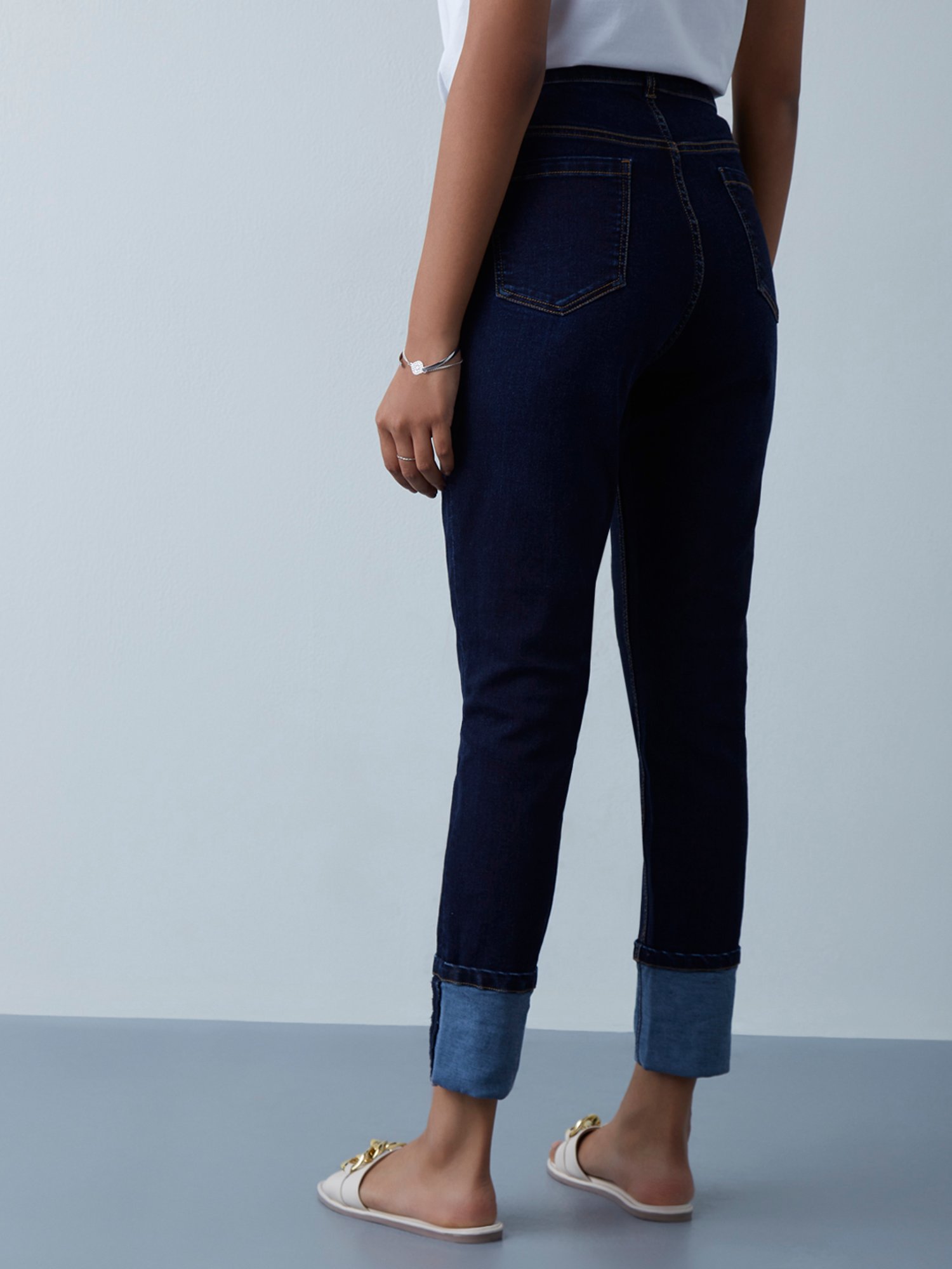 Buy LOV Light Blue Relaxed - Fit Mid - Rise Jeans from Westside