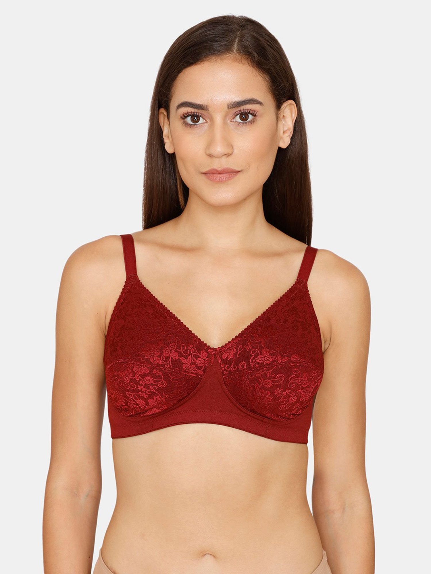 Buy Rosaline by Zivame Maroon Non Wired Non Padded T Shirt Bra for Women  Online @ Tata CLiQ