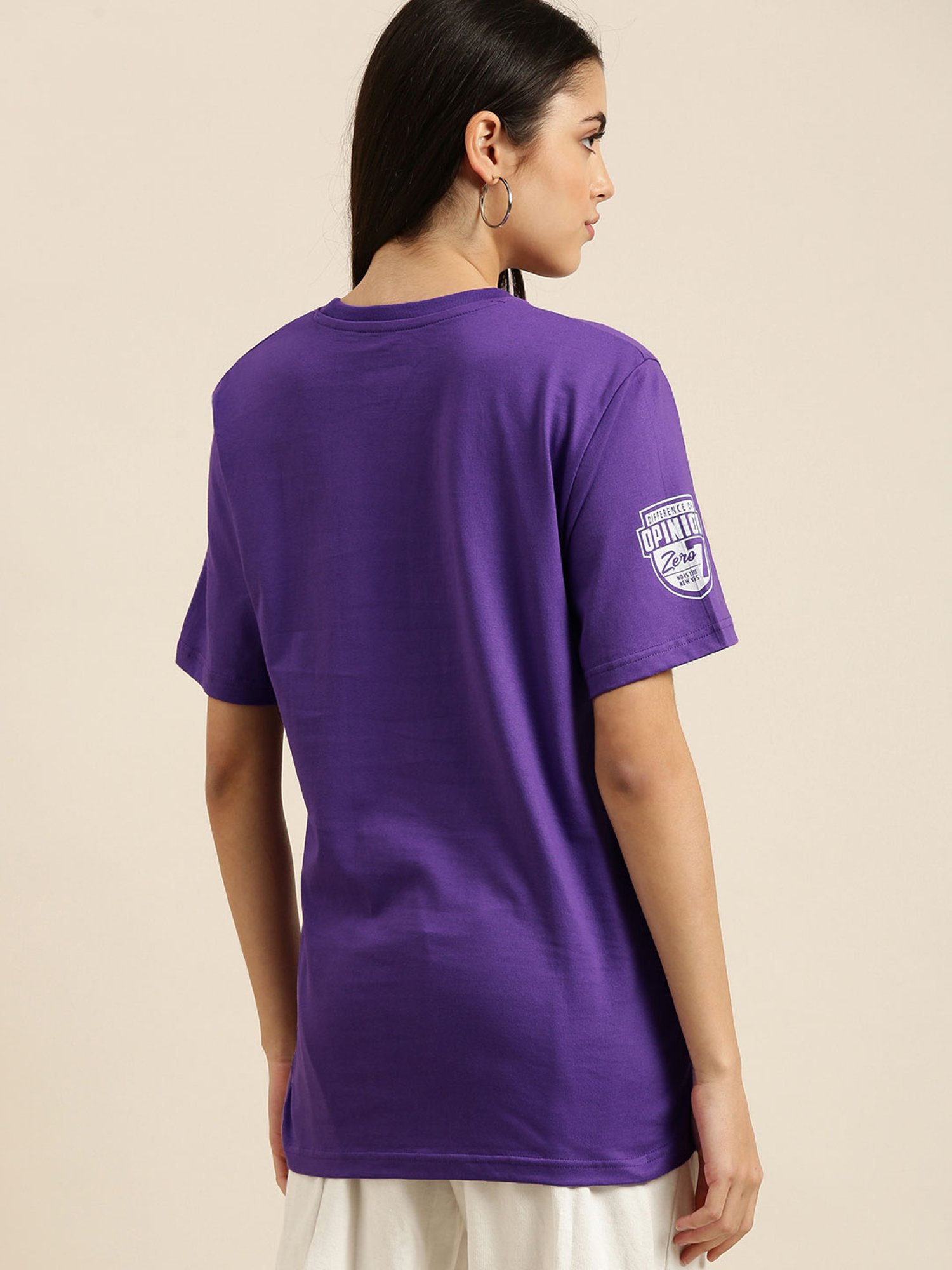 ★ PISCESS★ Handwritten Oversized T-Shirt Purple 500822580 Boohoo ME