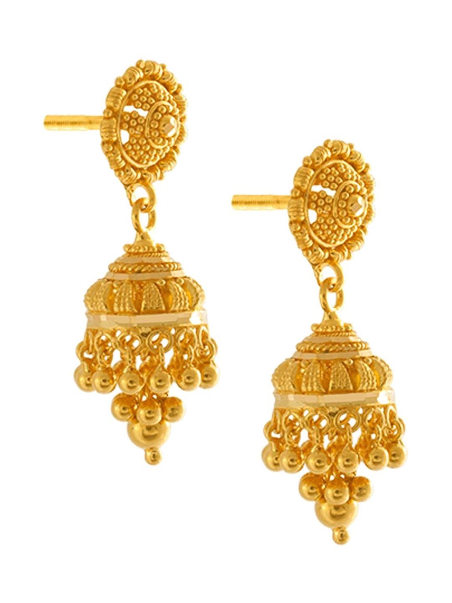 Buy Gold Earrings Online at Best Prices - PC Chandra Jewellers