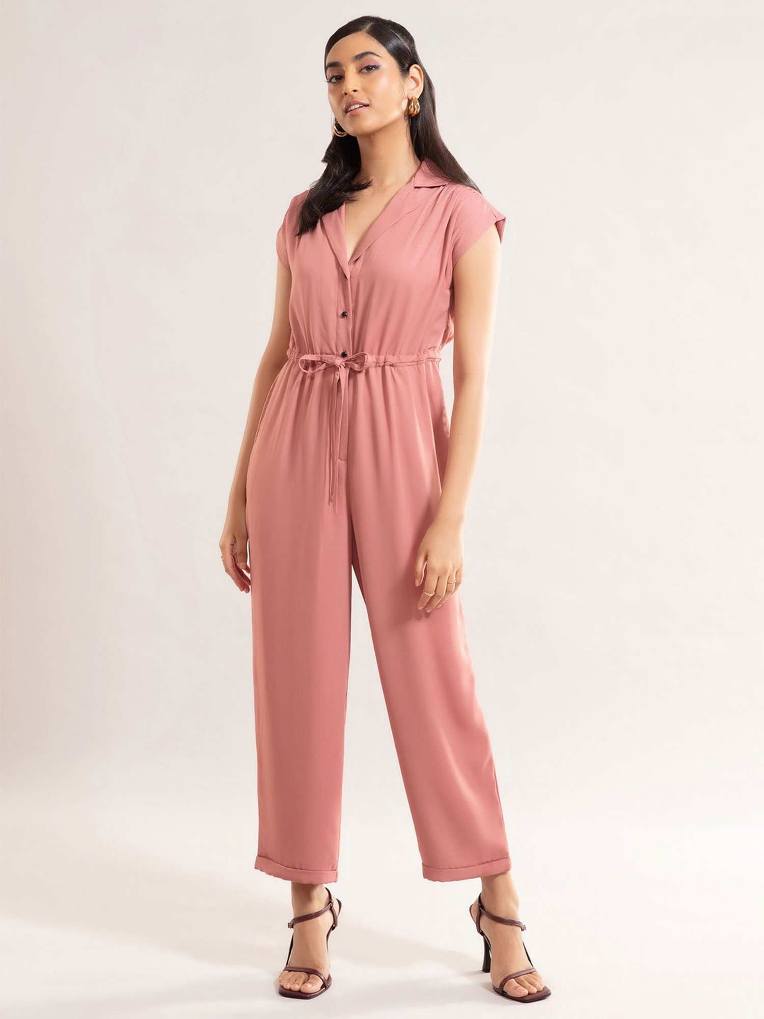 Buy Twenty Dresses Pink Full Length Jumpsuit for Women Online