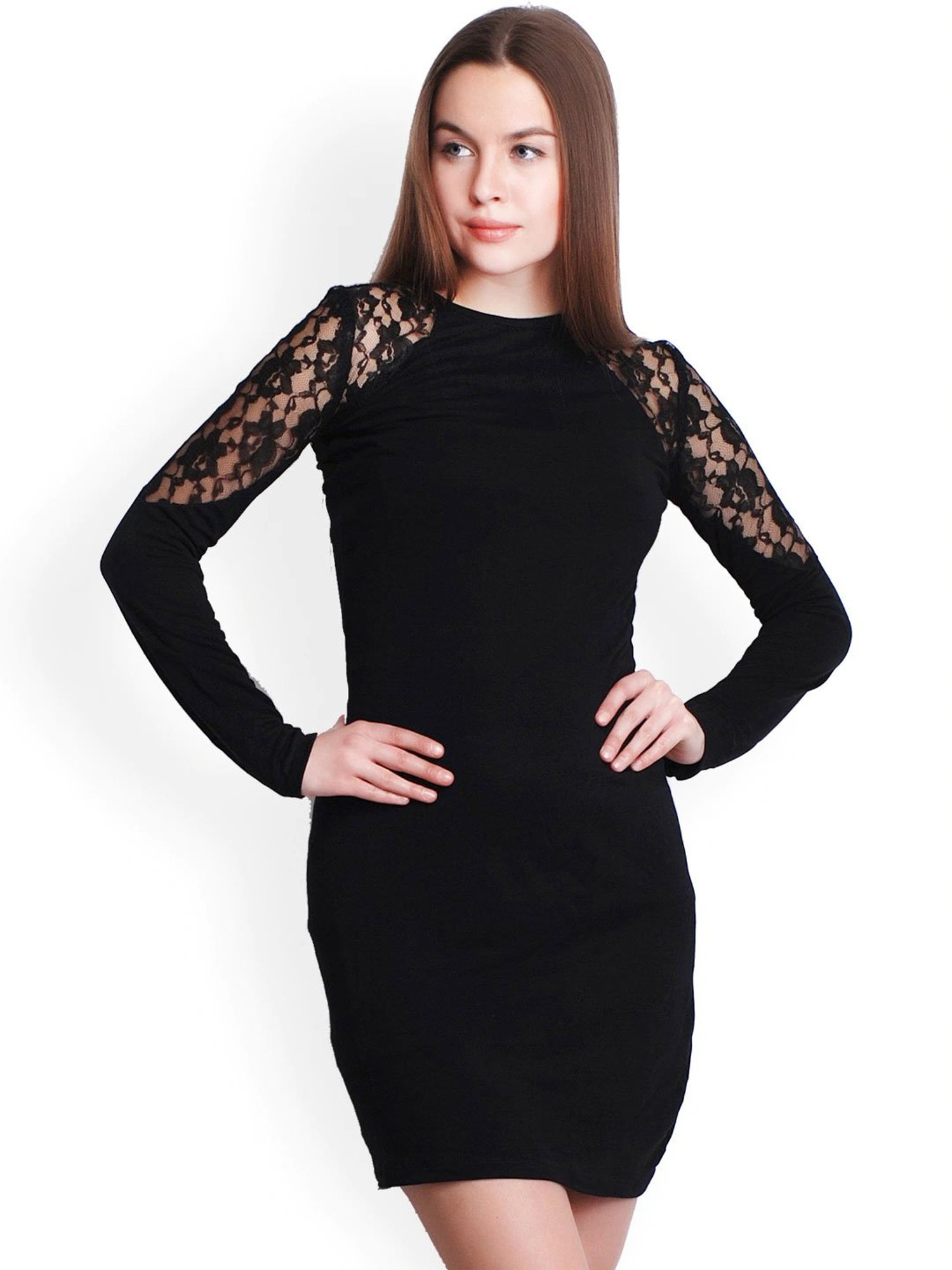 Buy Belle Fille Black Lace Dress for Women Online @ Tata CLiQ