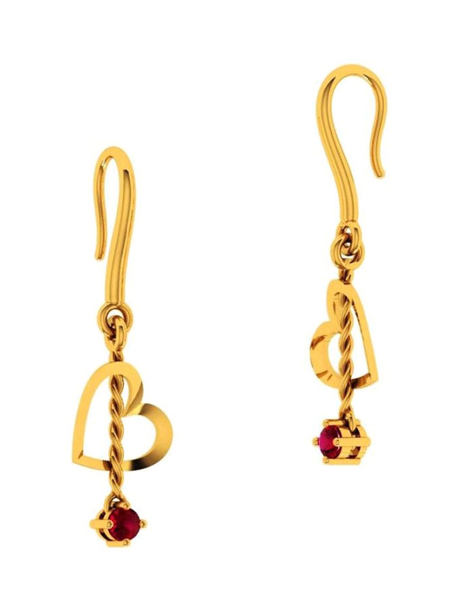 Buy YouBella Crystal Gold Plated Jewellery stylish Latest Design Style 2 Gold  Earrings for Girl's and Women's at Rs.1599 online | Jewellery online