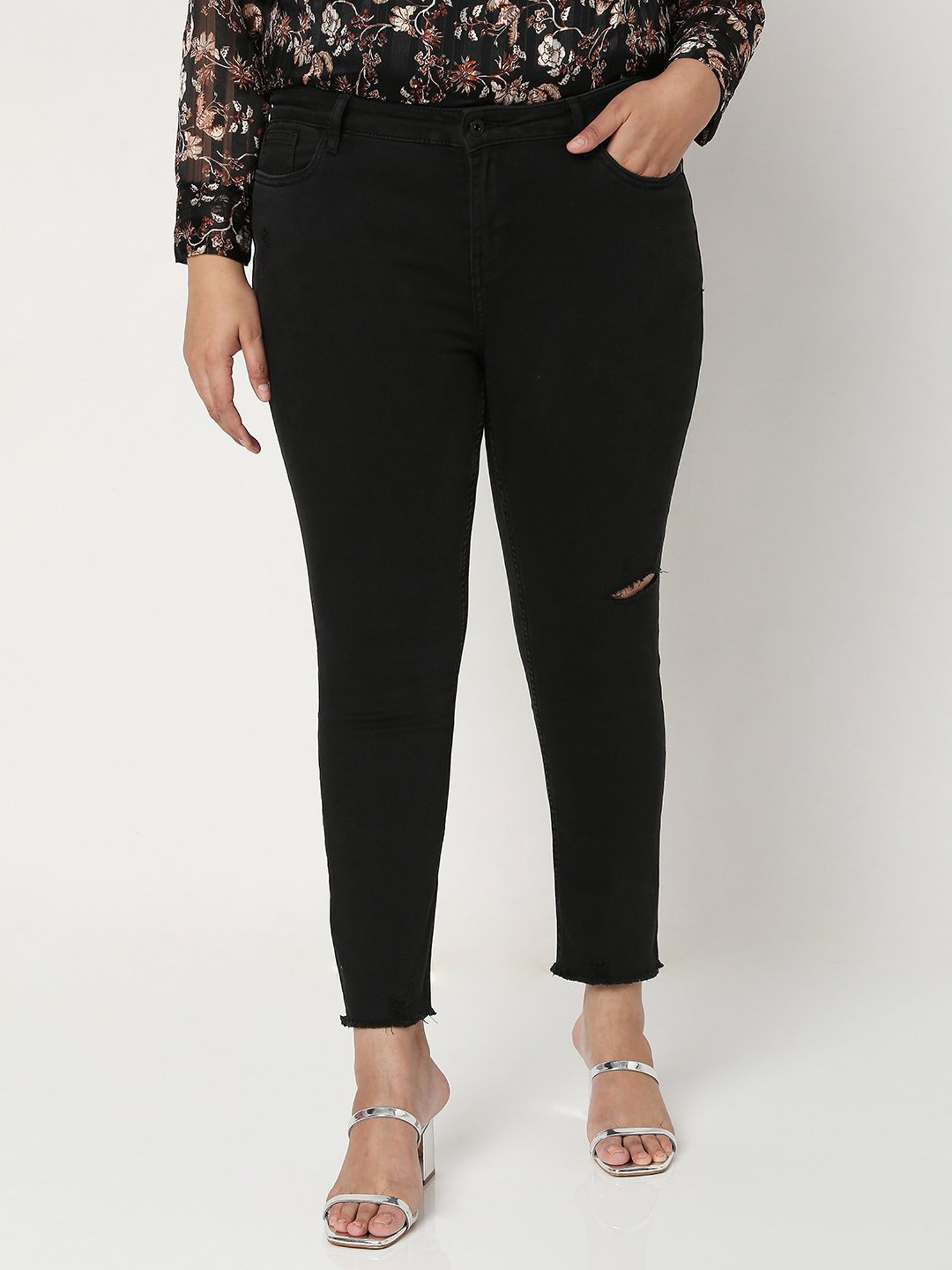 Buy Vero Moda Black Mid Rise Jeggings for Women Online @ Tata CLiQ