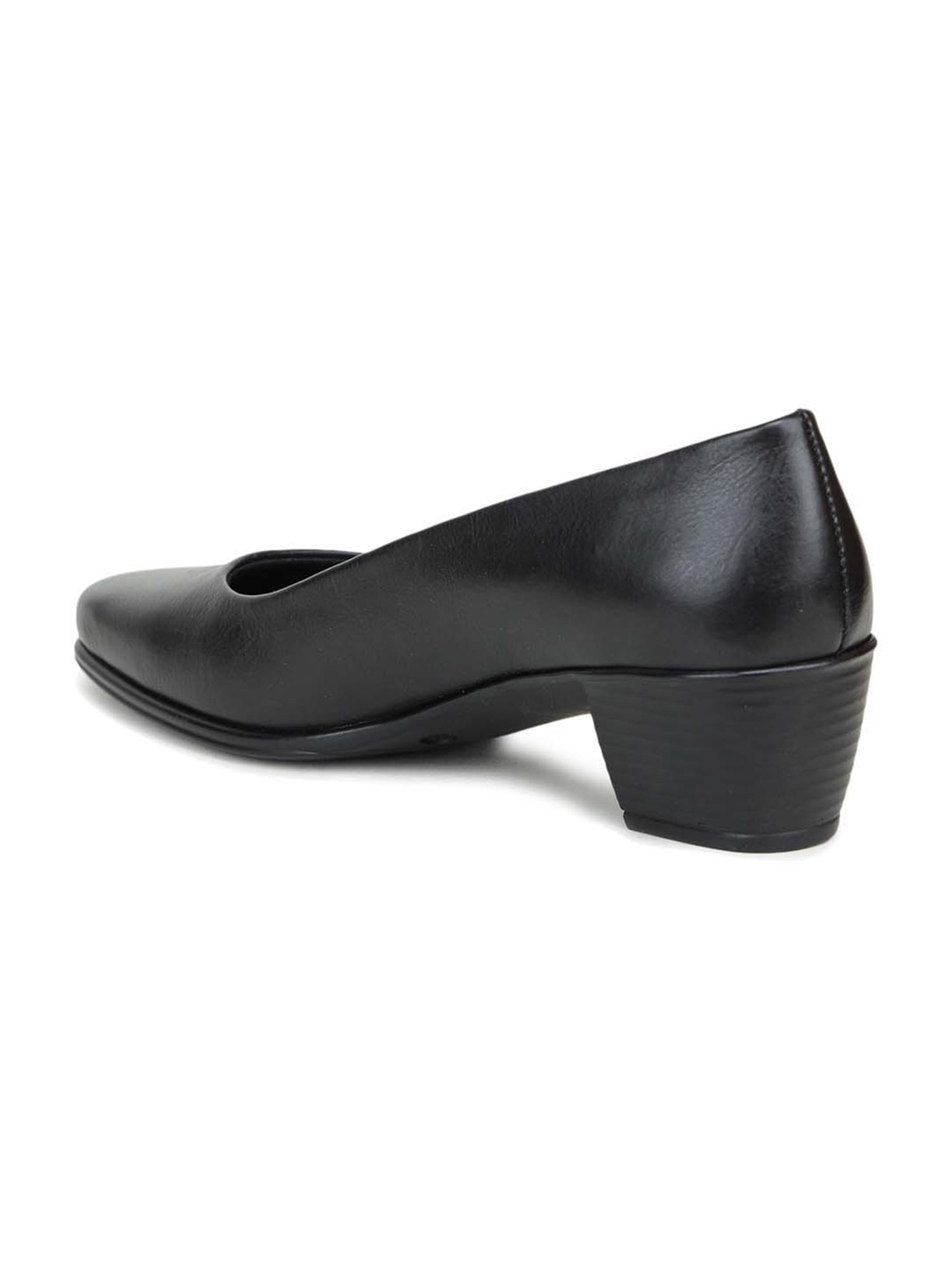 Black White Lace Up Vintage High Heels Oxfords Dress Shoes