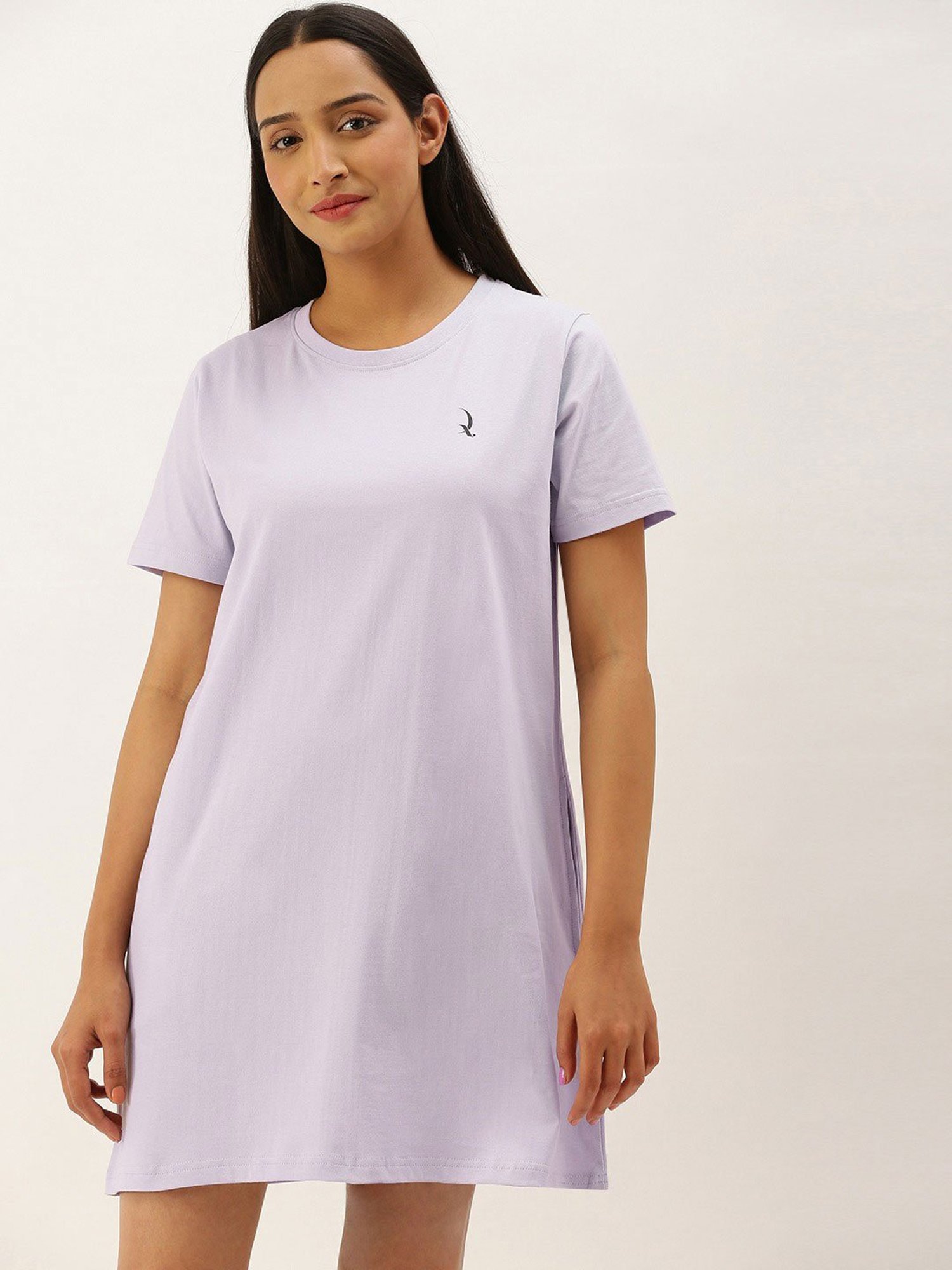 Buy Pink Printed Cotton Nightdress Online at Rs.953 | Libas