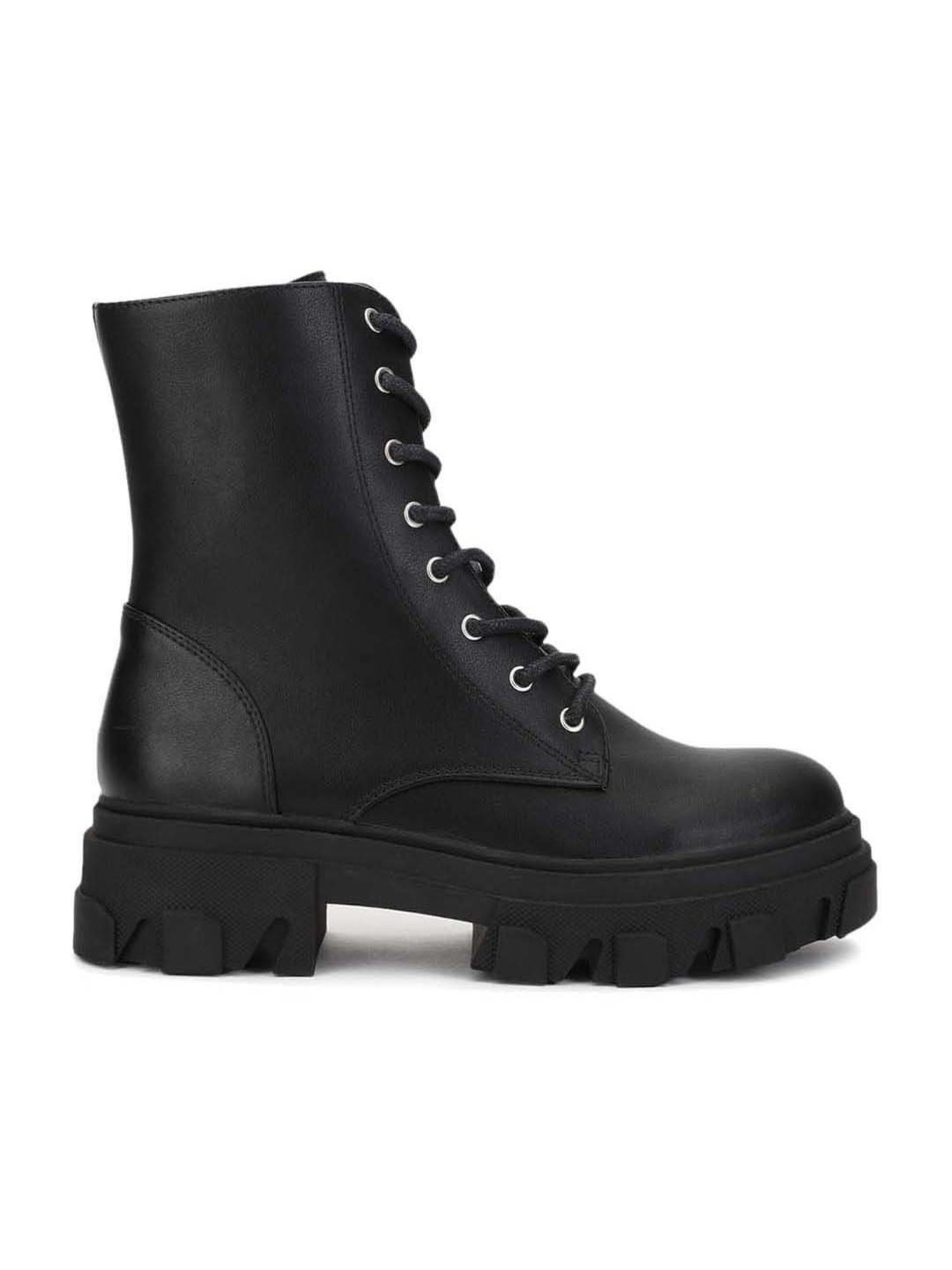 N°21 Women Boots 23ISP04580458 BLACK Womens Lace Up Boots Mid Calf Zip Ladies Biker Black