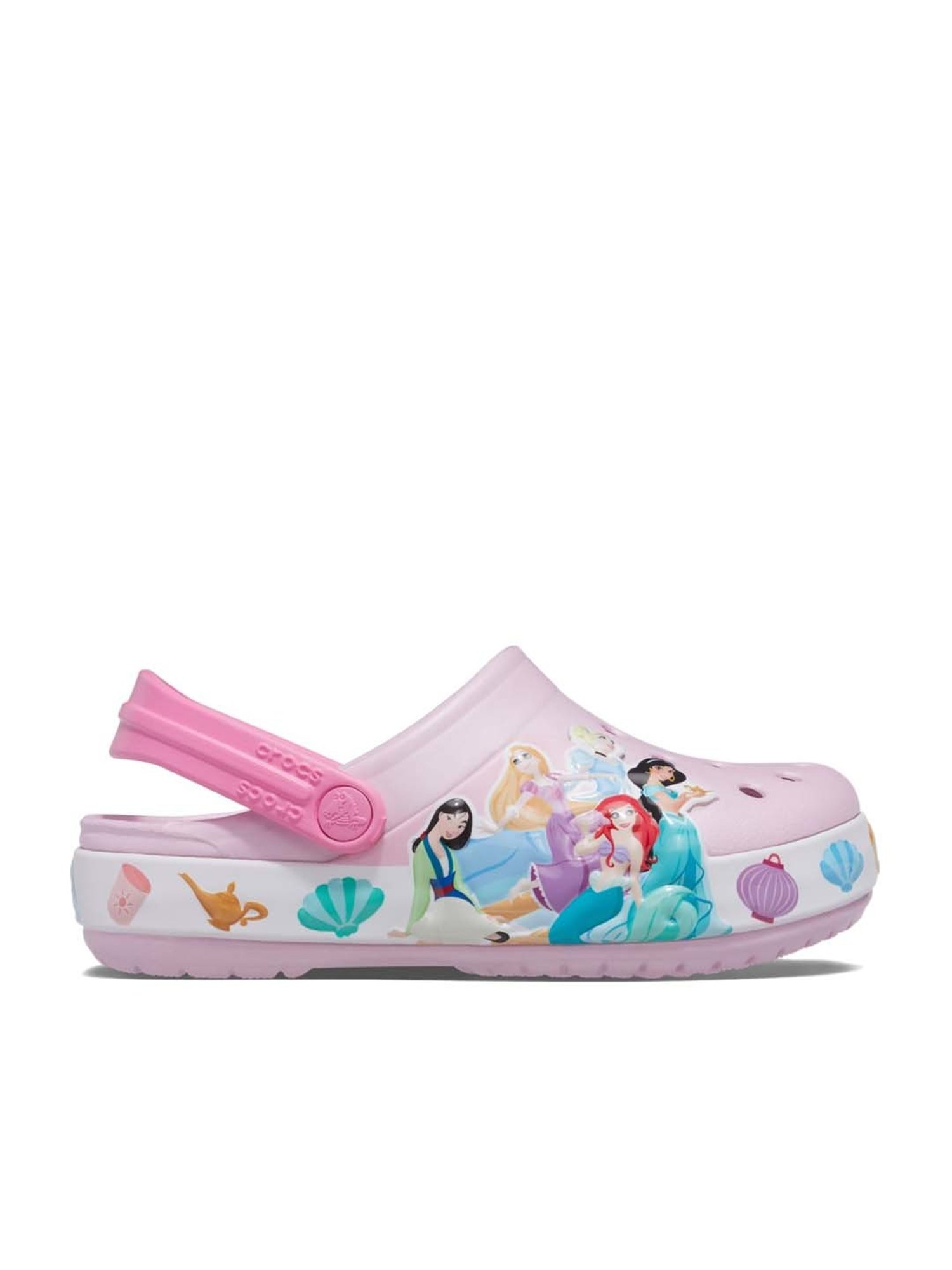 Buy Crocs Kids FunLab Baby Pink Back Strap Clogs for Girls at Best