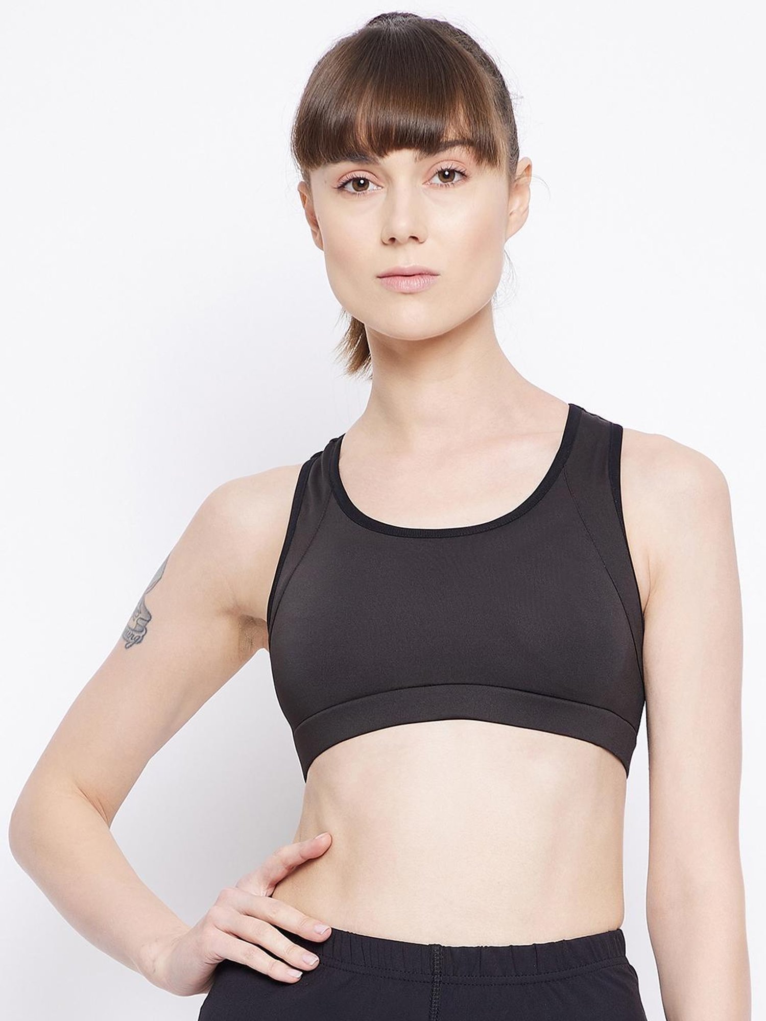 Buy UNPAR By SG Black Sports Bra for Women Online @ Tata CLiQ