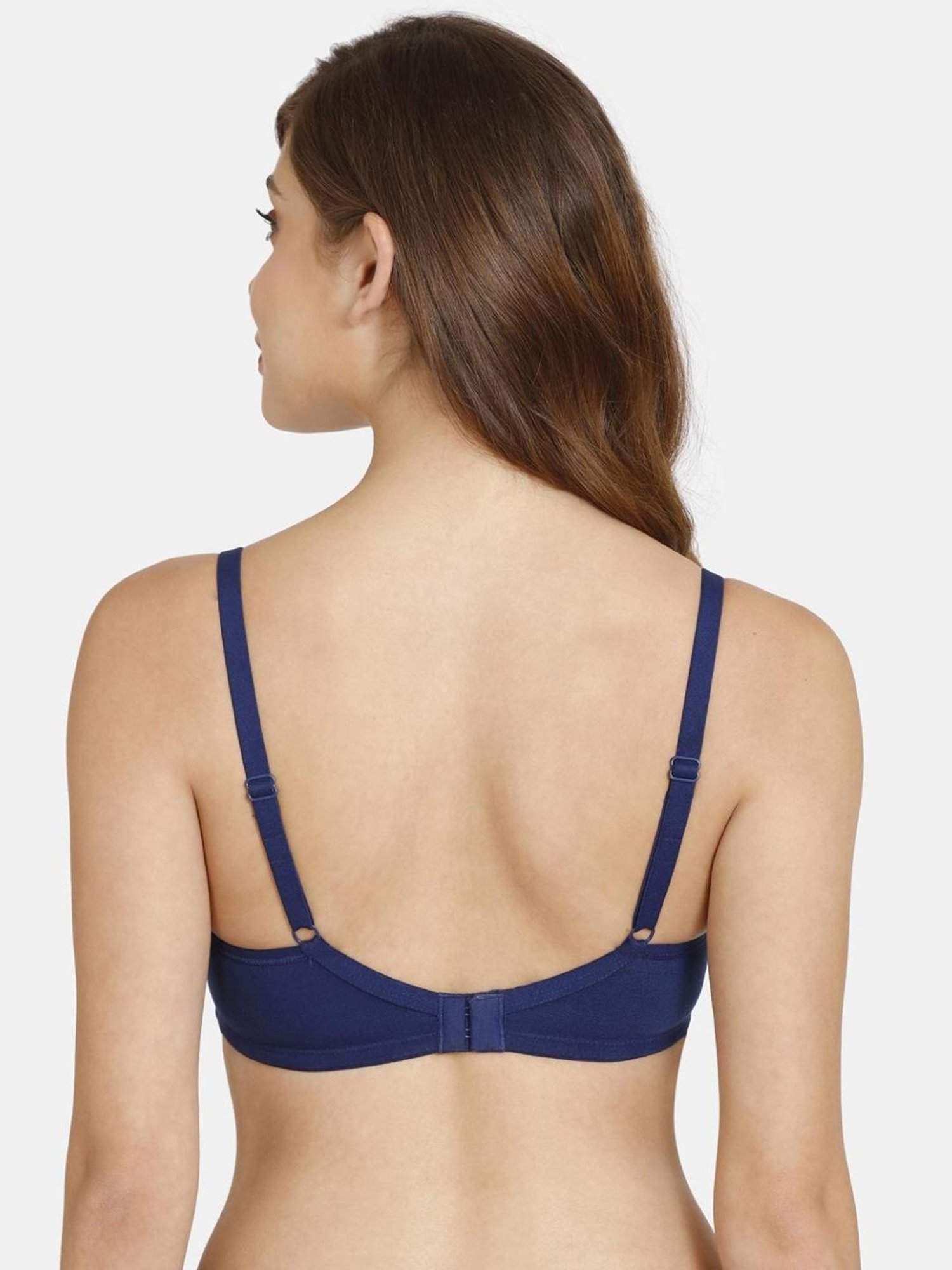 Buy online Blue Solid Push Up Bra from lingerie for Women by Zivame for  ₹549 at 45% off