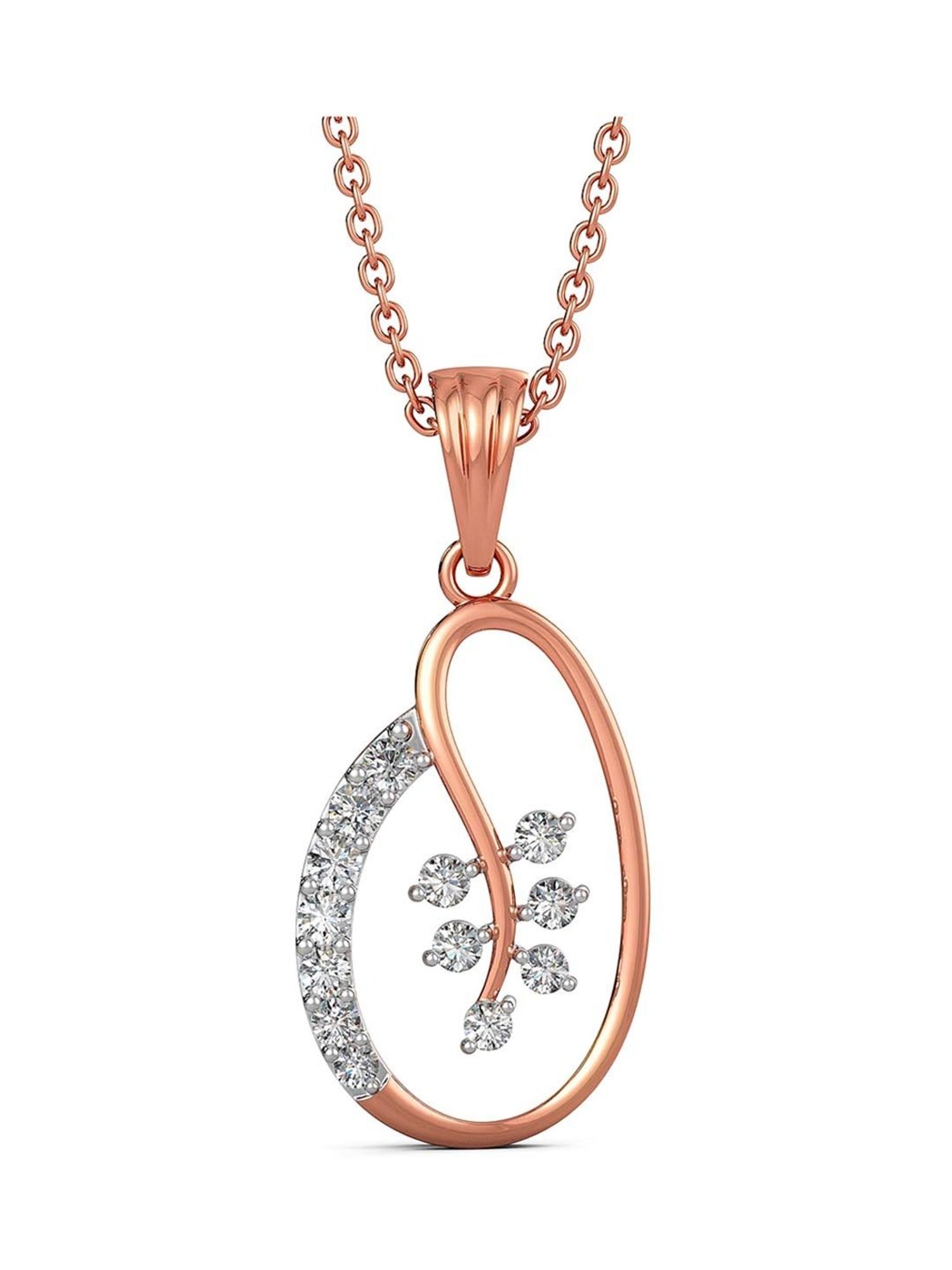 Joyalukkas 18k Gold & Diamond Pendant with Chain for WomenJoyalukkas