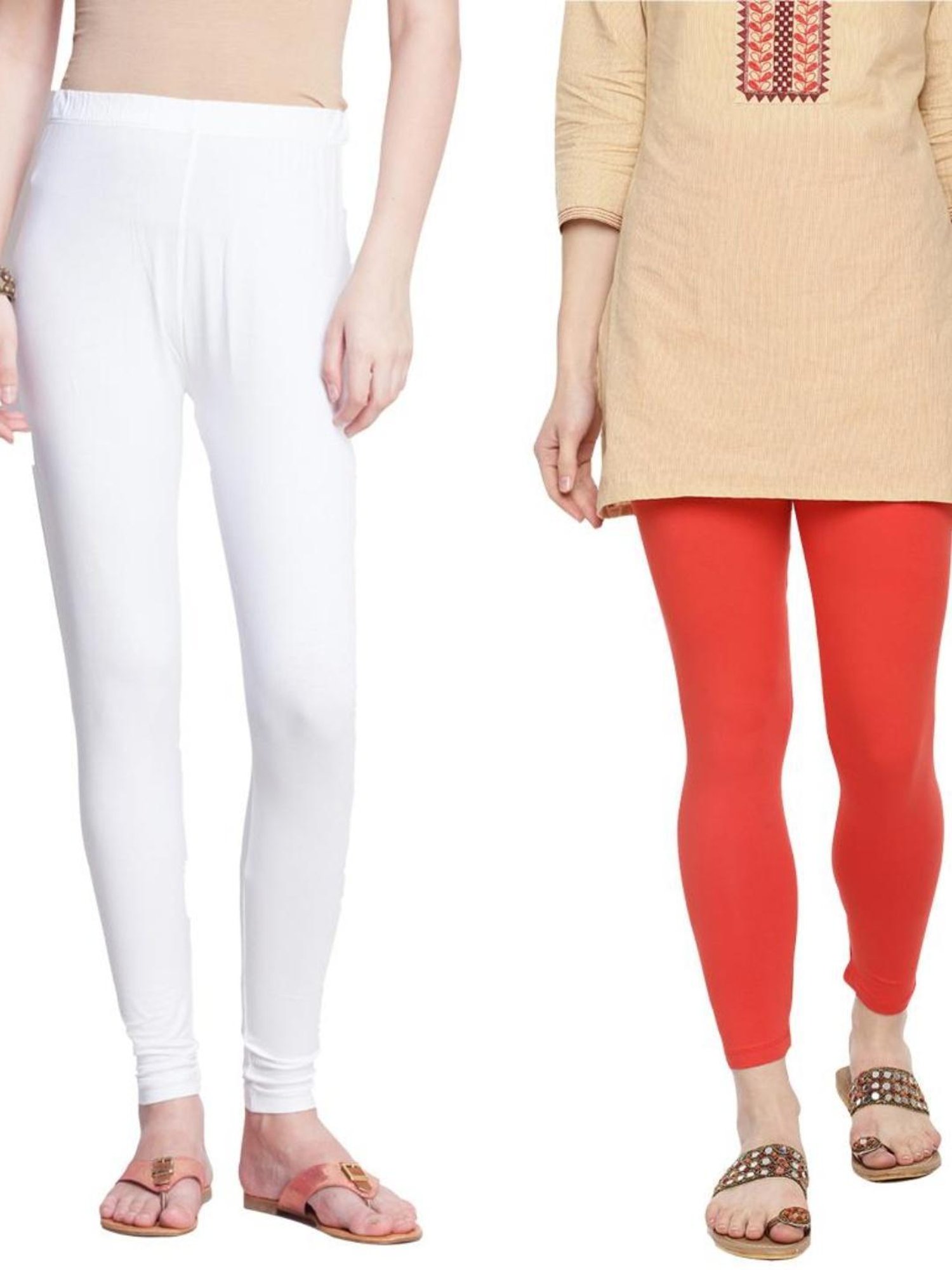 Buy Dollar Missy Pack Of 3 Churidar Leggings - Leggings for Women 2223213 |  Myntra