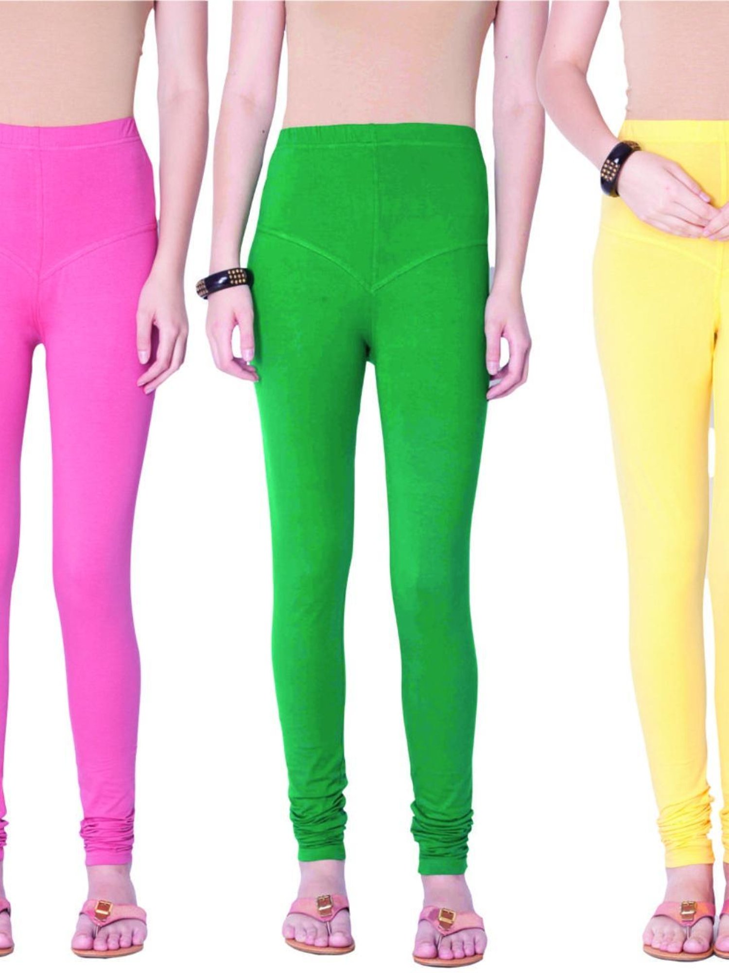 Buy Dollar Missy Multicolor Leggings (Pack of 3) for Women Online @ Tata  CLiQ