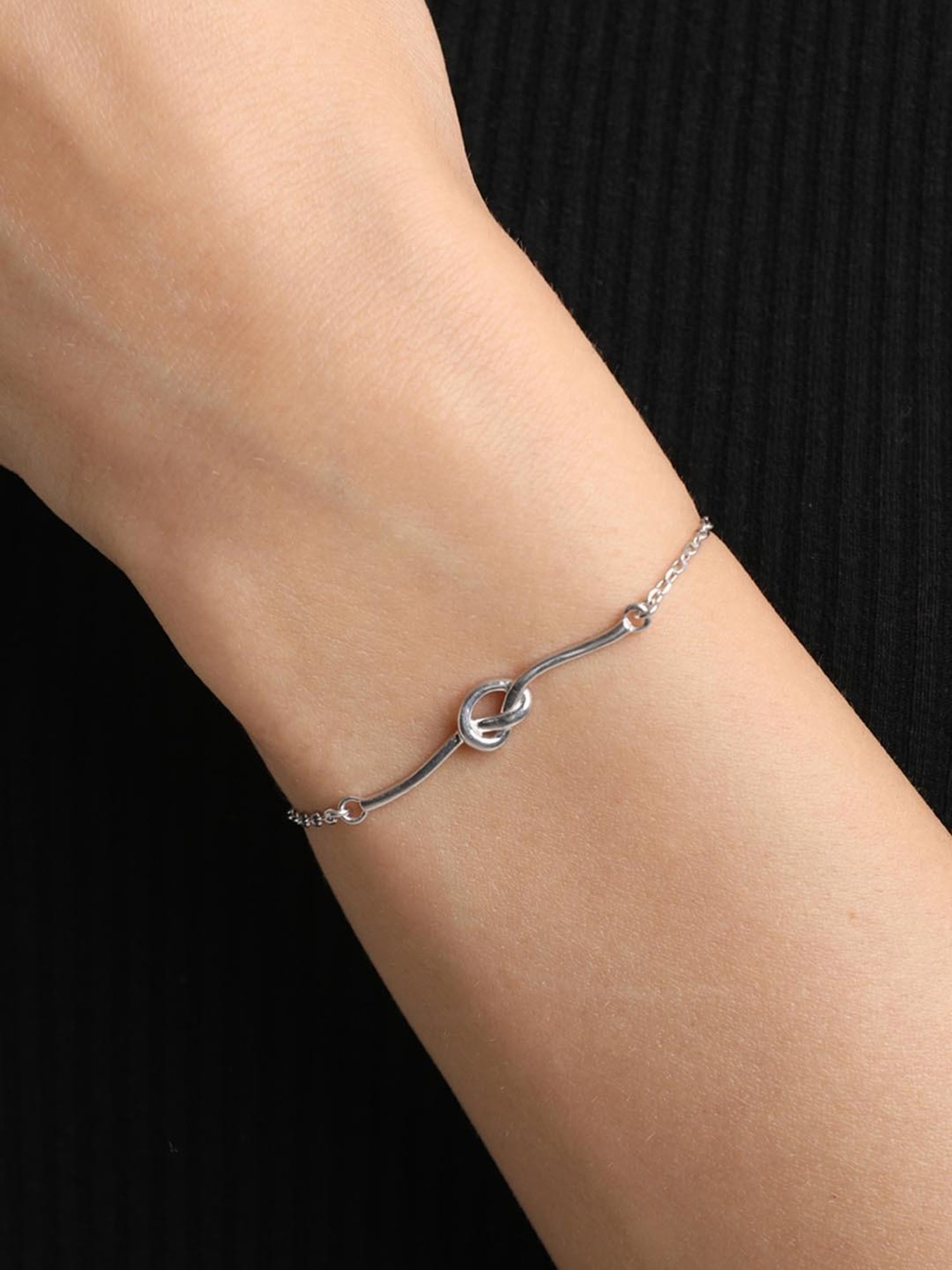 SANTAKU】eight knot silver 925 bracelet SILBERRY 925 Sterling