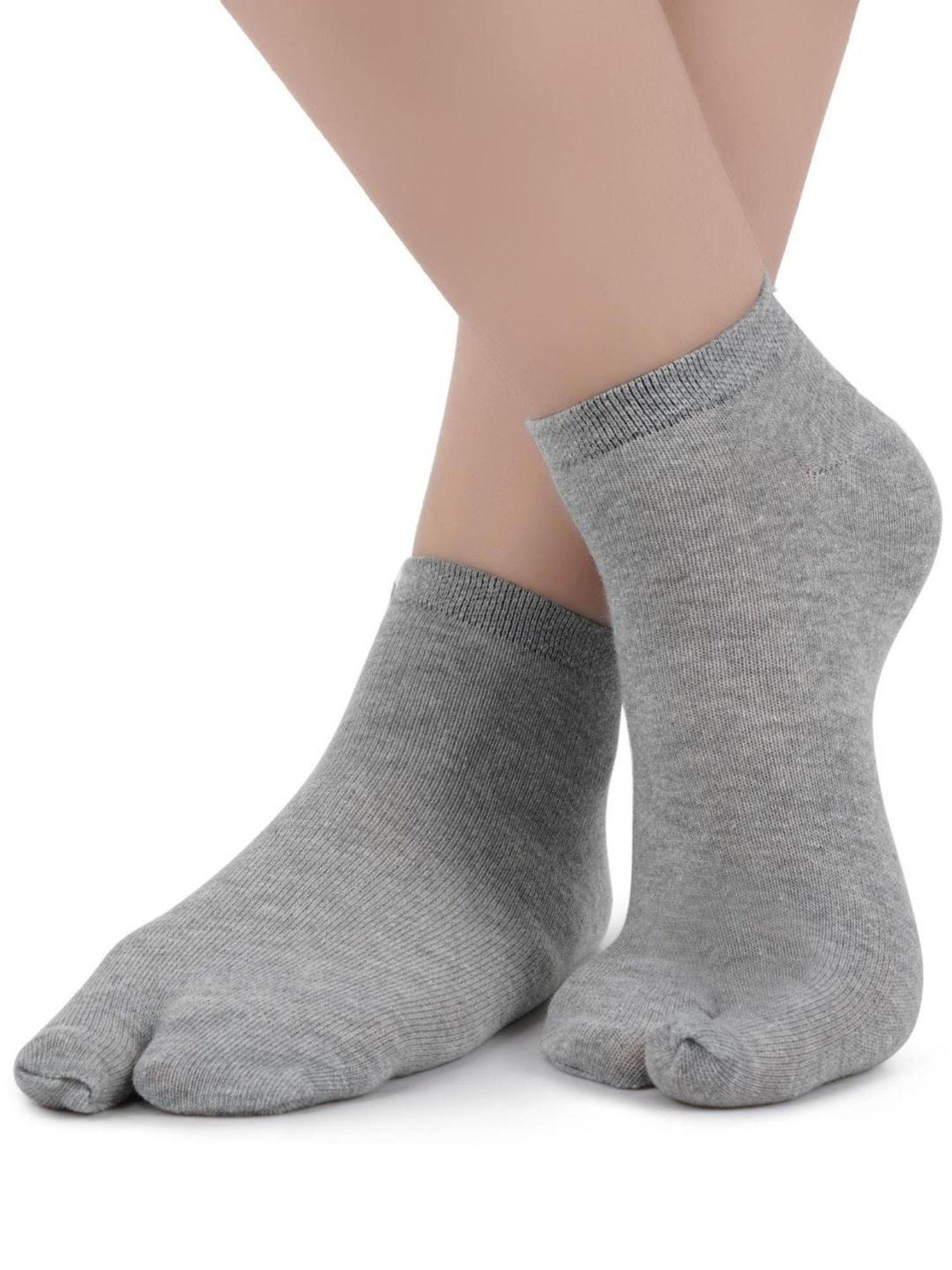 Buy NEXT 2 SKIN Light Grey Socks (Pack of 3) for Women Online